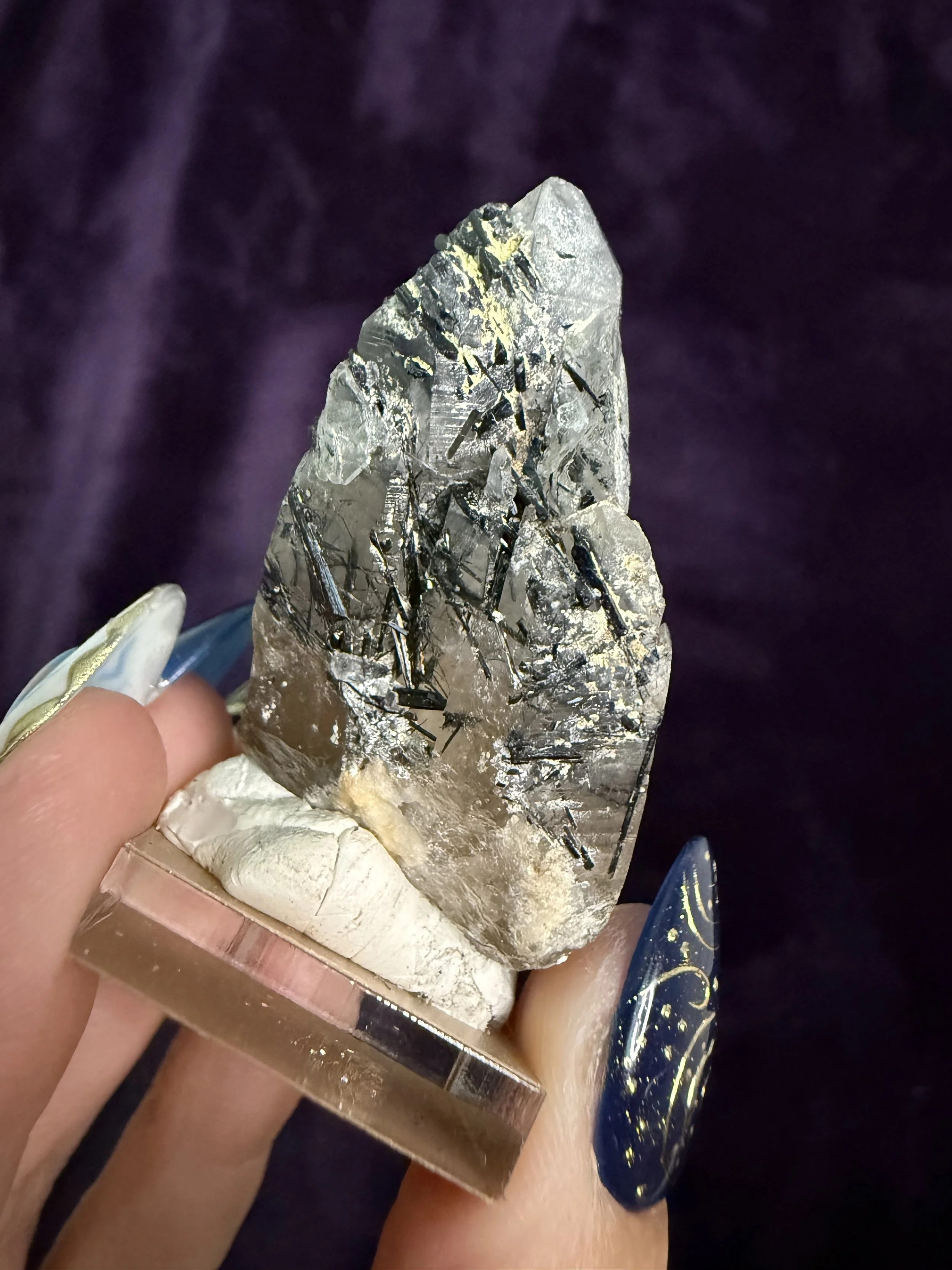 Tourmalinated Quartz Mini Specimen
