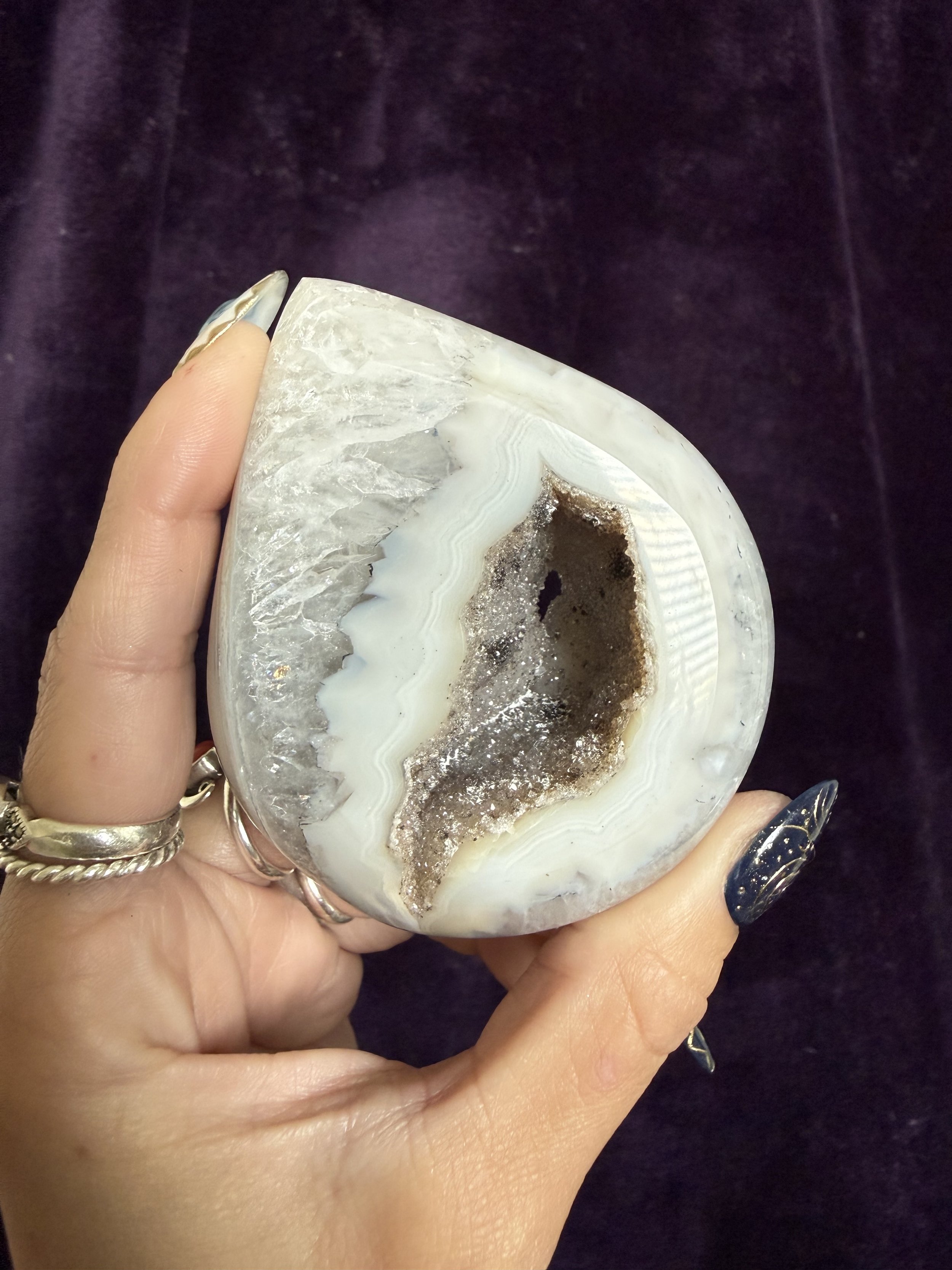 Druzy Agate Portal Teardrop