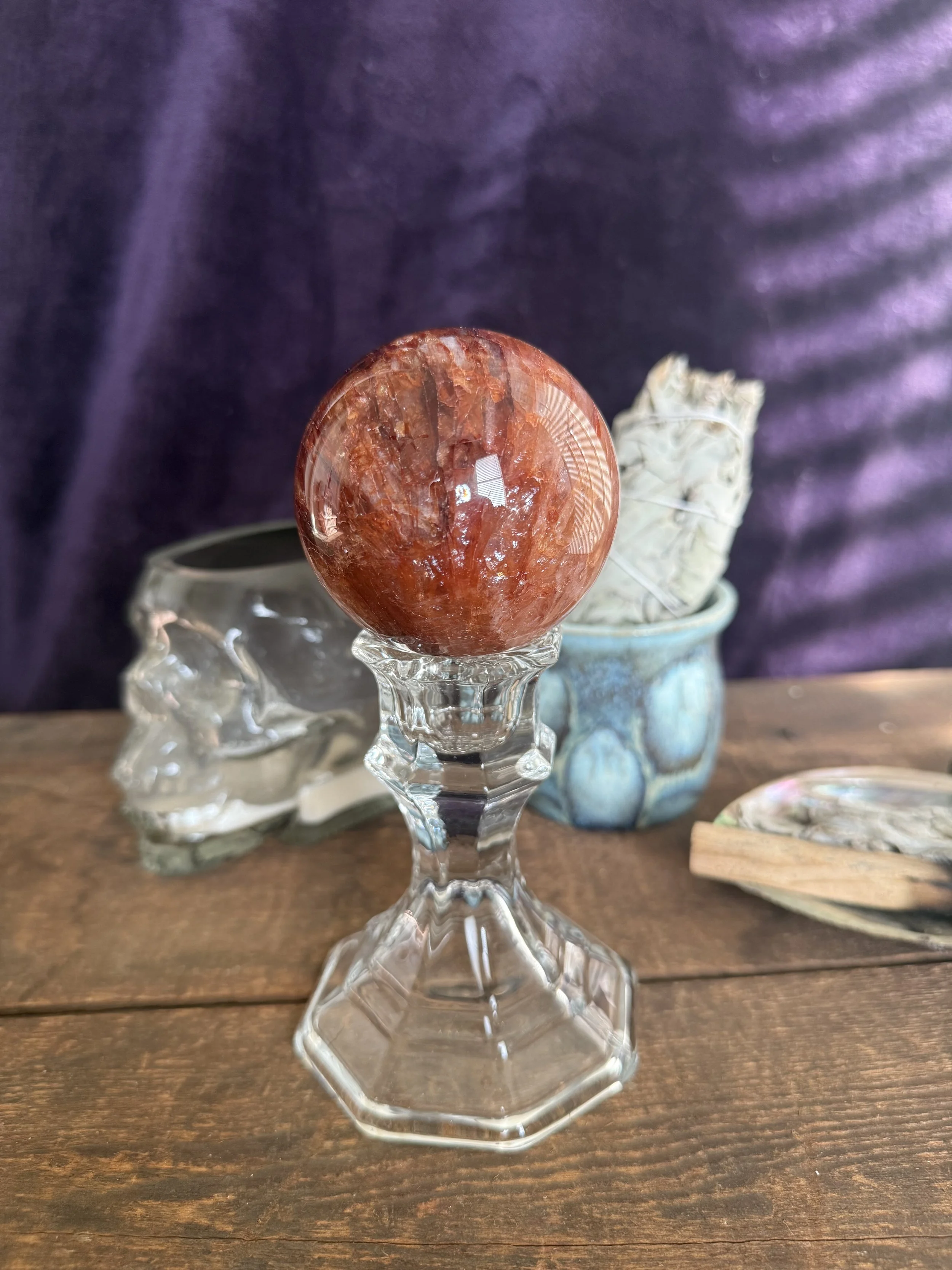 Fire Quartz Sphere A