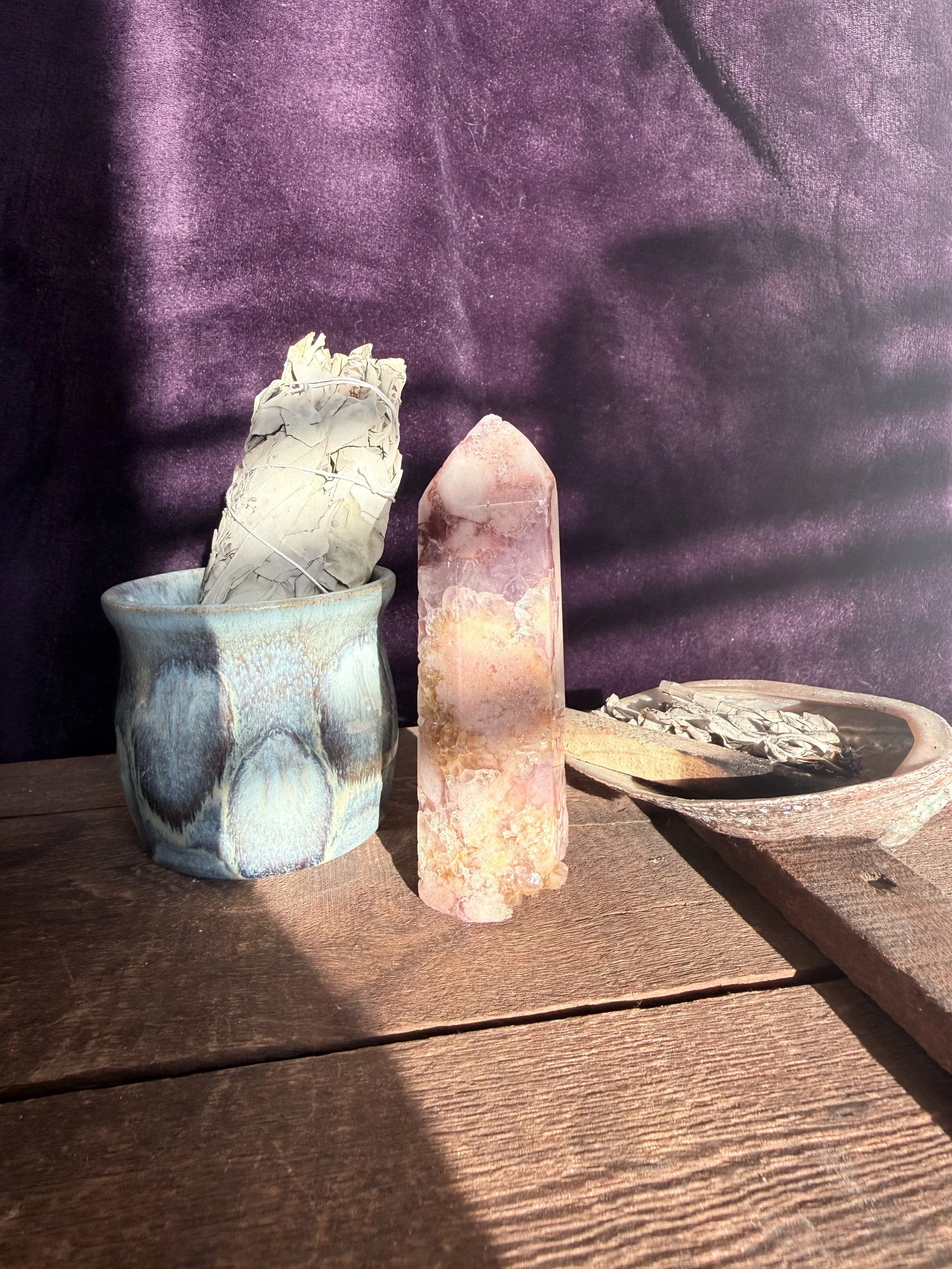 Pink Amethyst Druzy Tower