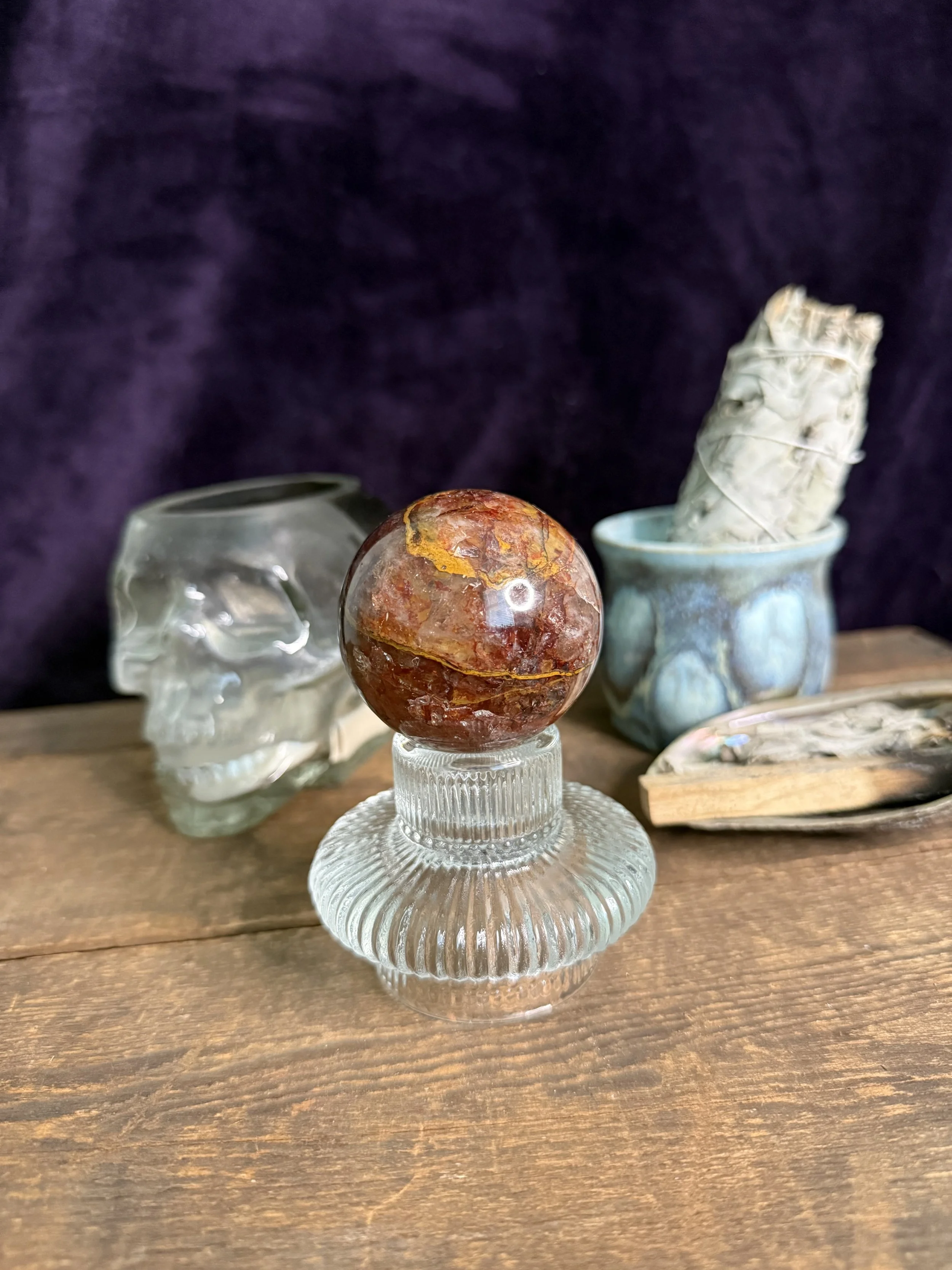 Fire Quartz Sphere