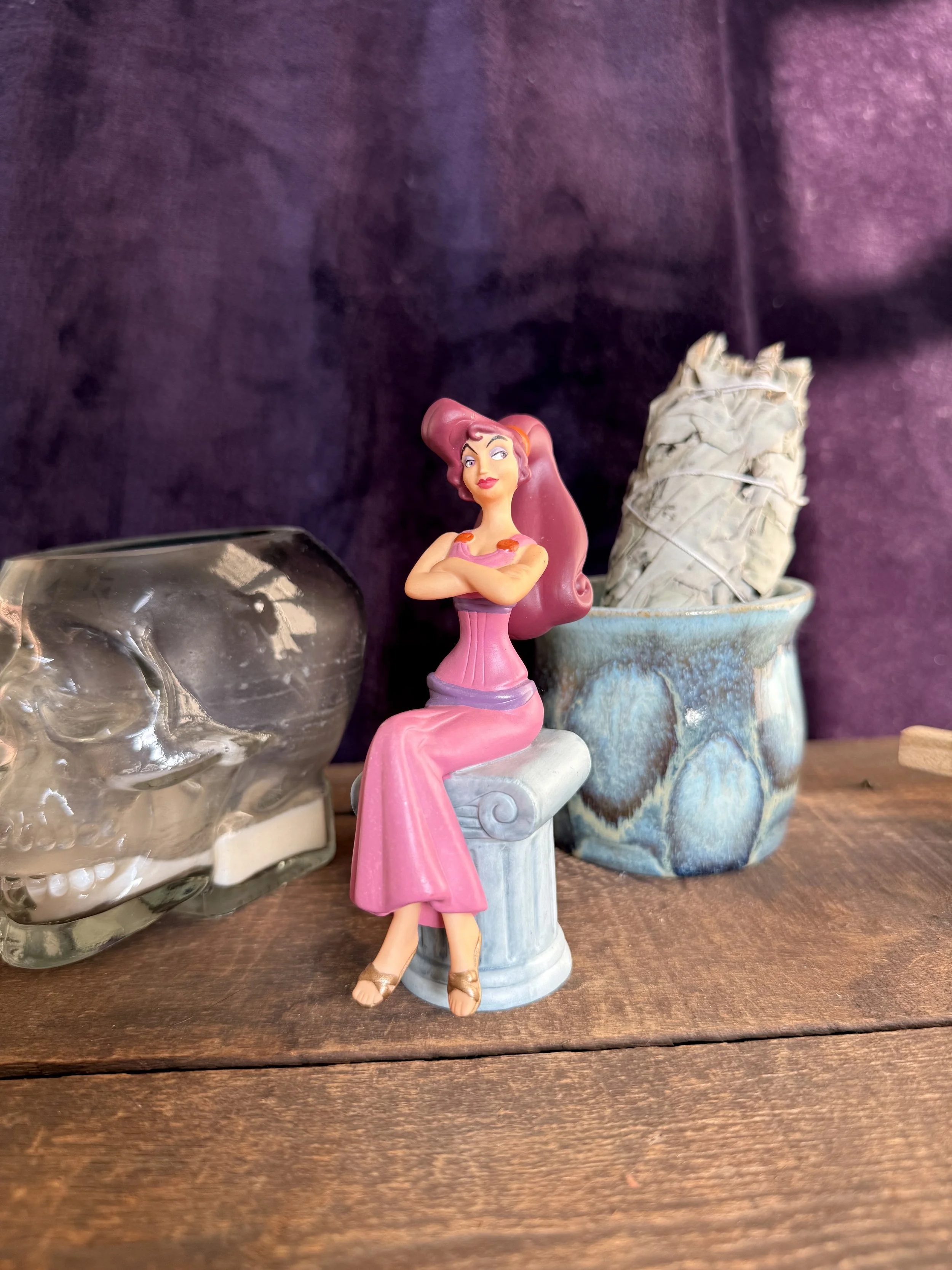 Ceramic Disney Megara Figurine | Hercules Collectible