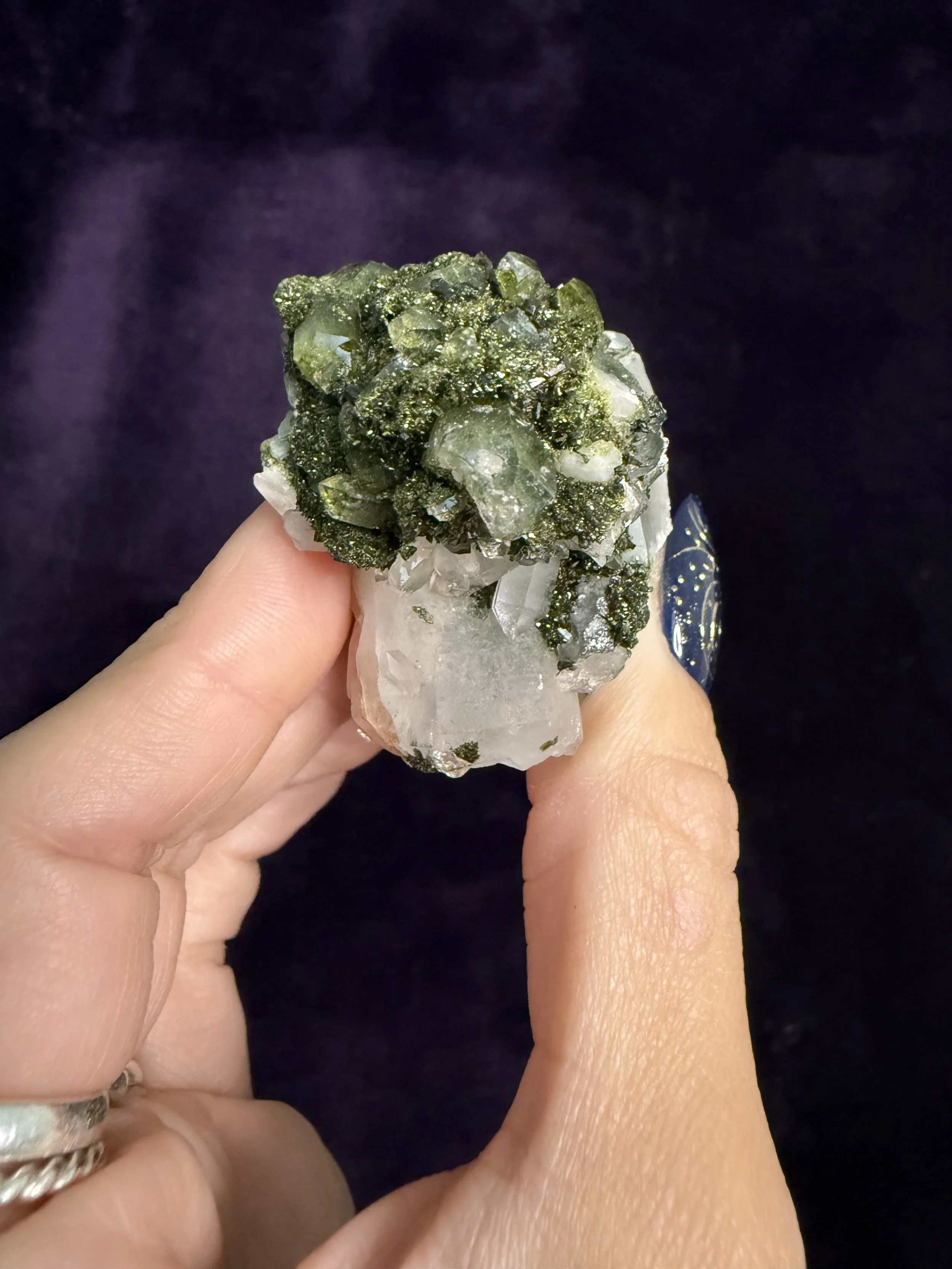 Epidote & Quartz Mini Specimen