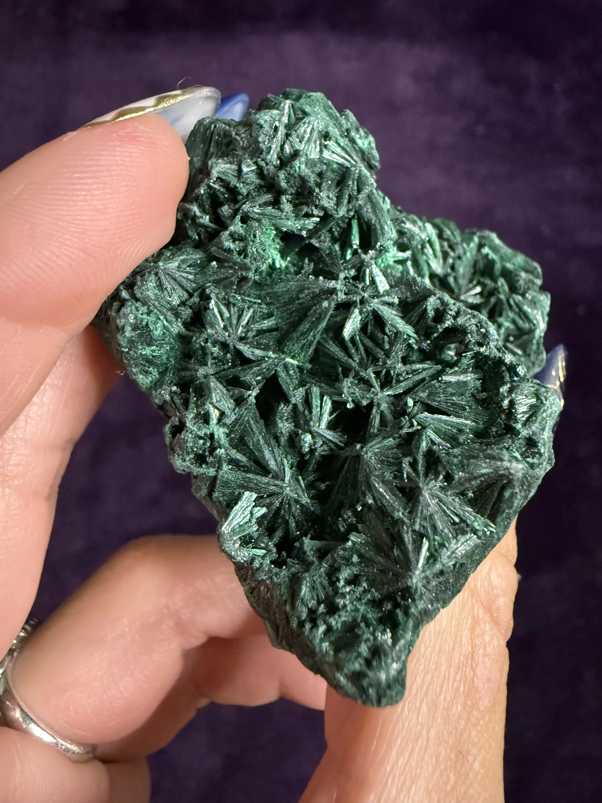 Fibrous Malachite Specimen