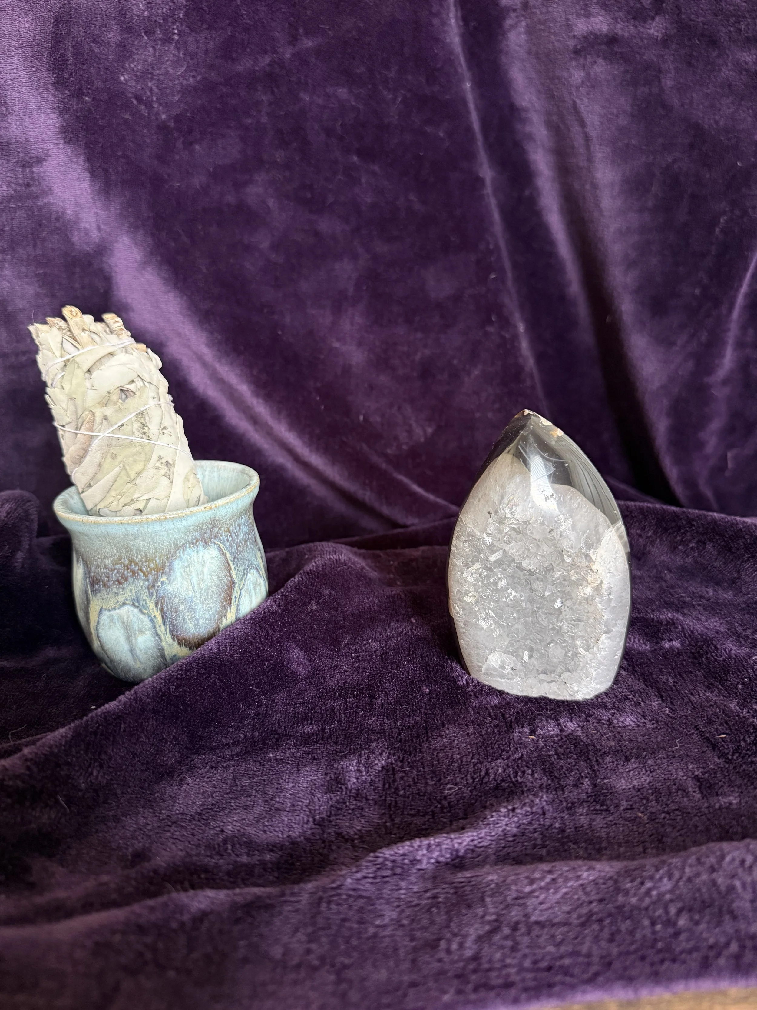 Druzy Agate Flame