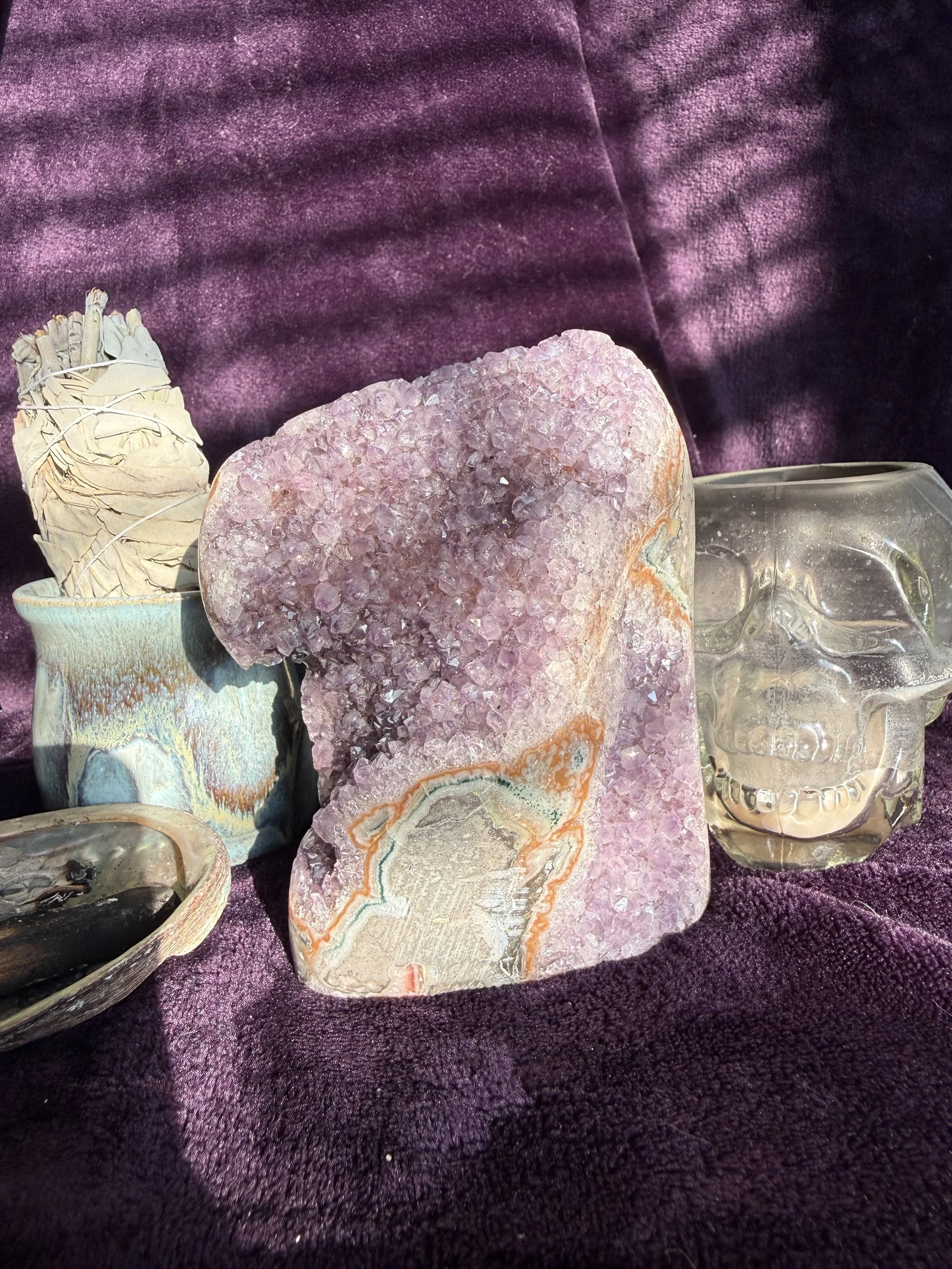 Brazilian Amethyst Geode Statement Piece