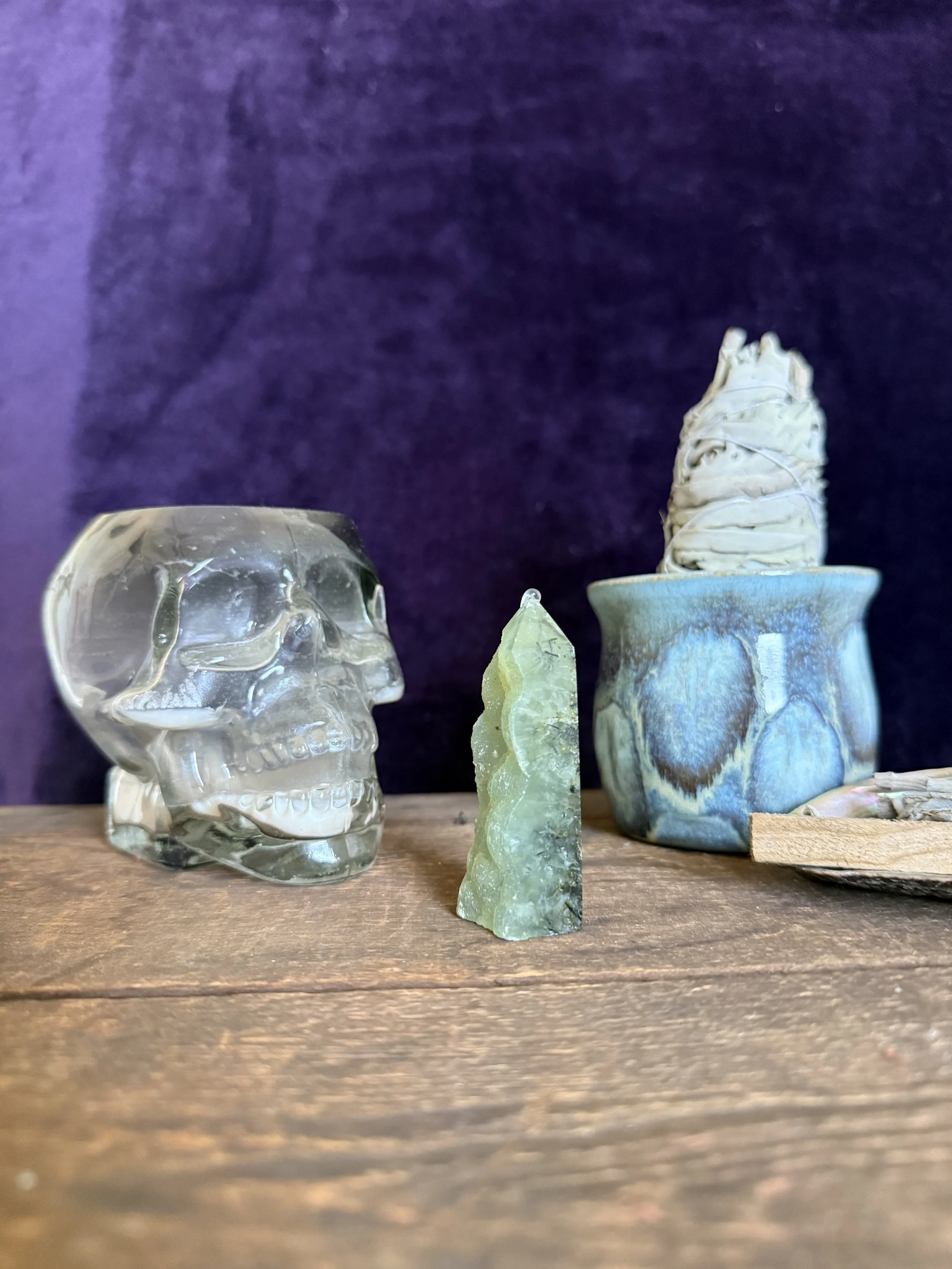 Mini Prehnite Tower