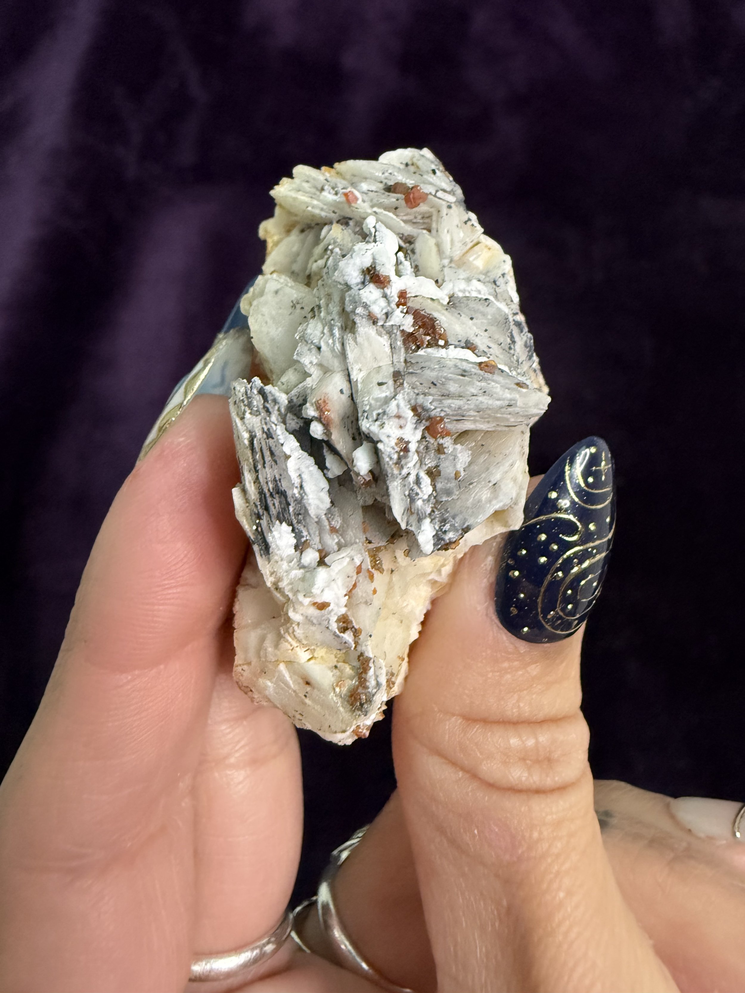 Vanadinite on Barite Specimen
