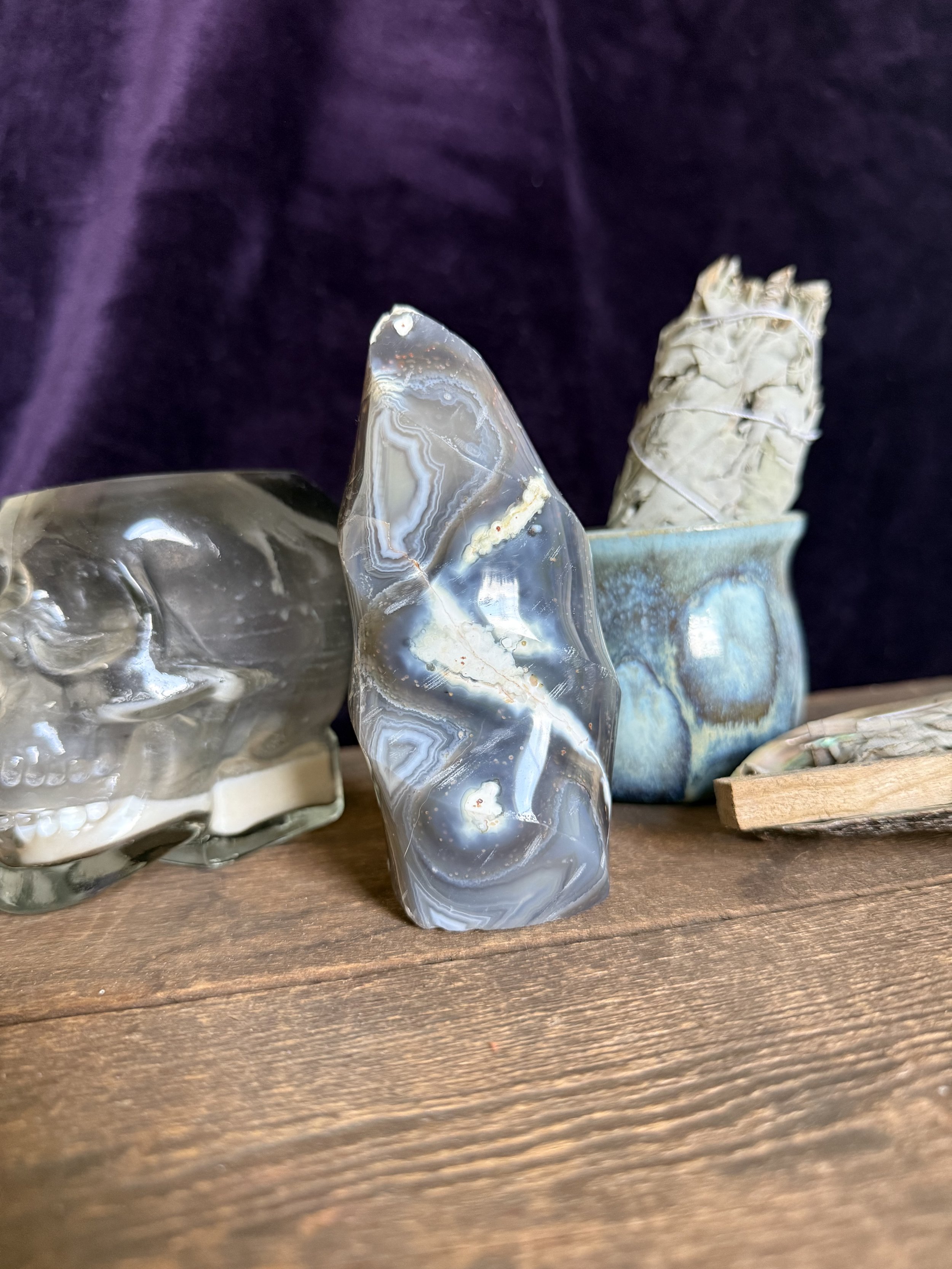 Orca Agate Flame