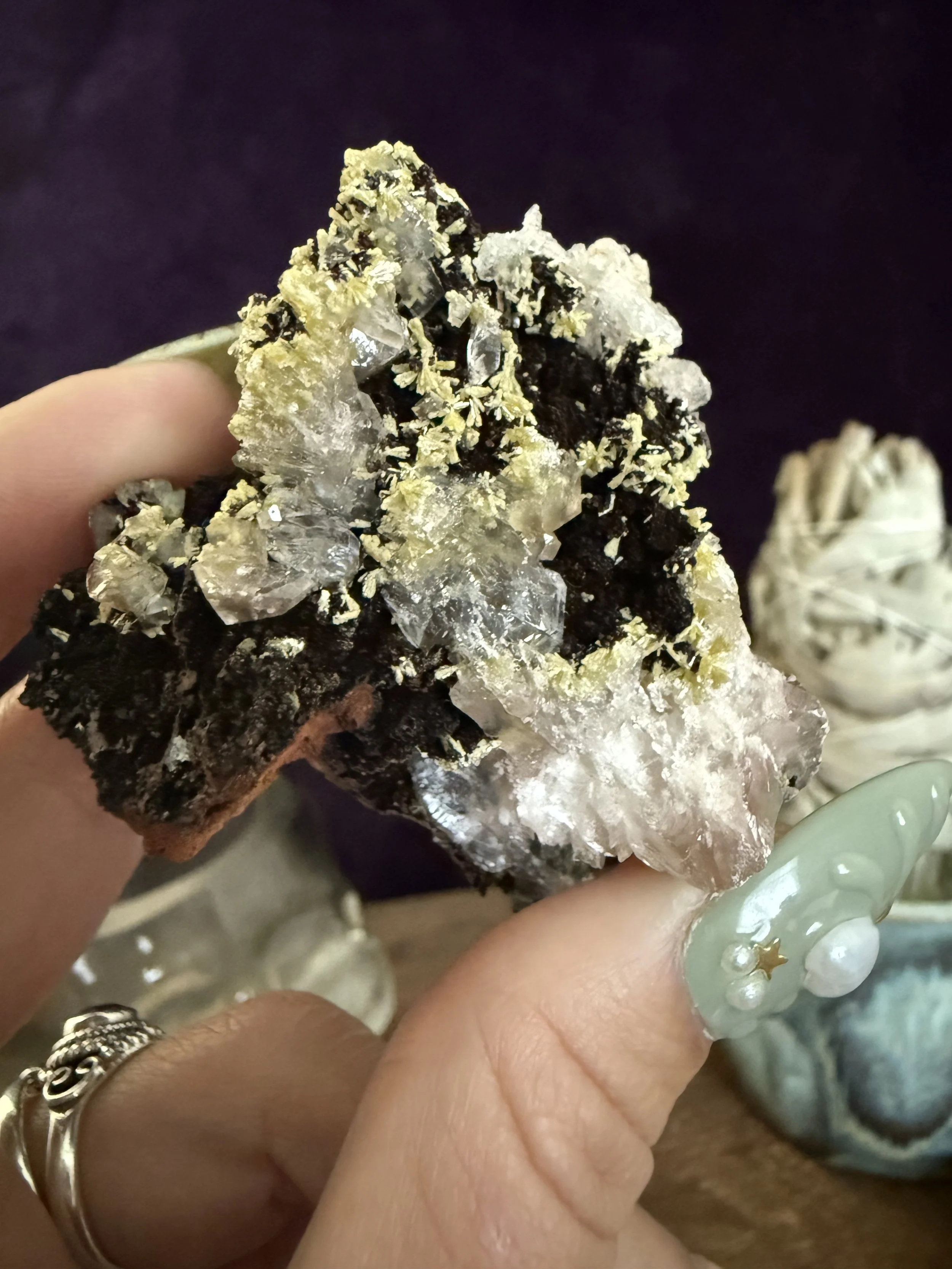Mimetite on Goethite | Ojuela Mine, Durango, Mexico