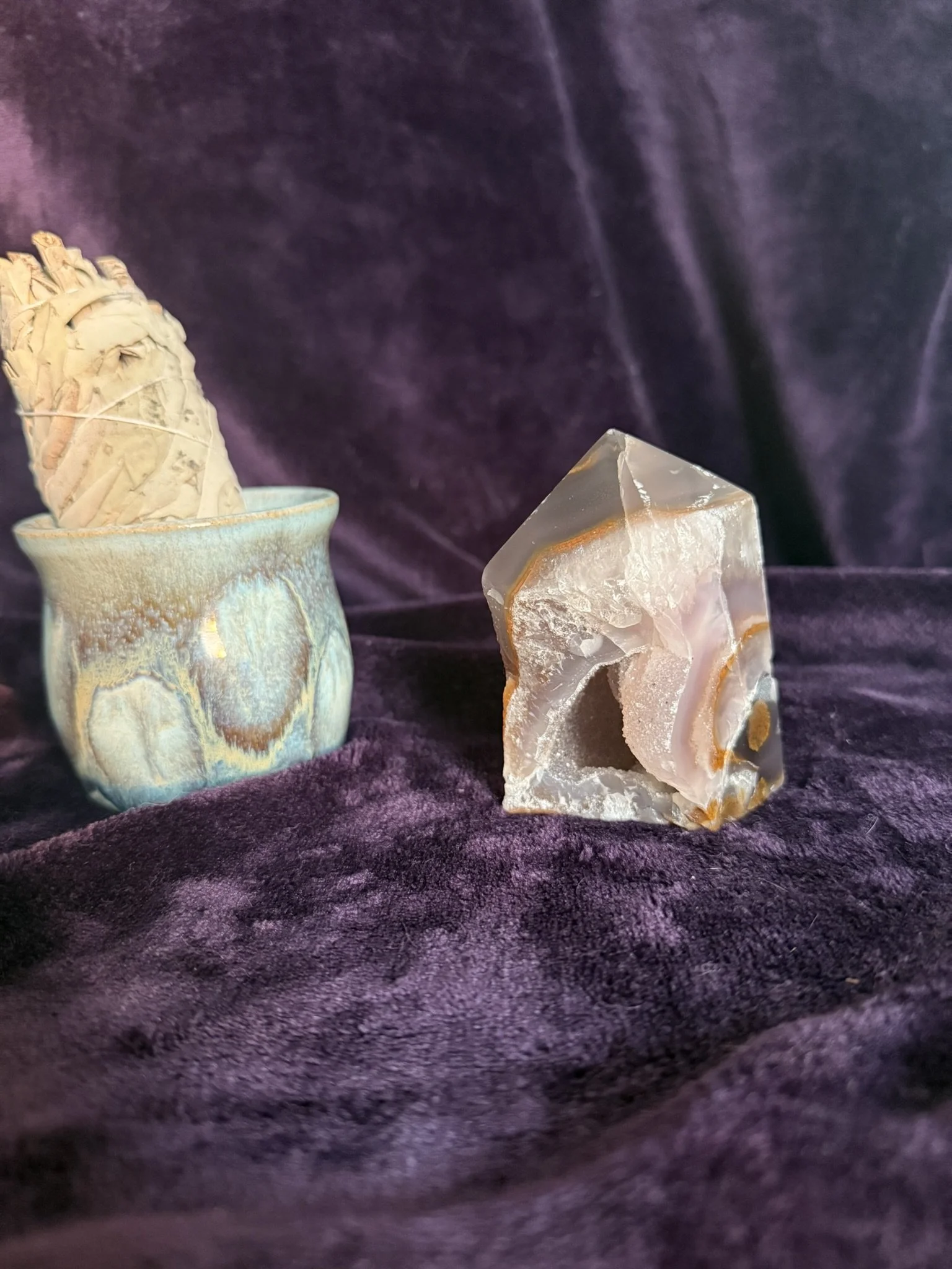 Druzy Agate Chunky Tower