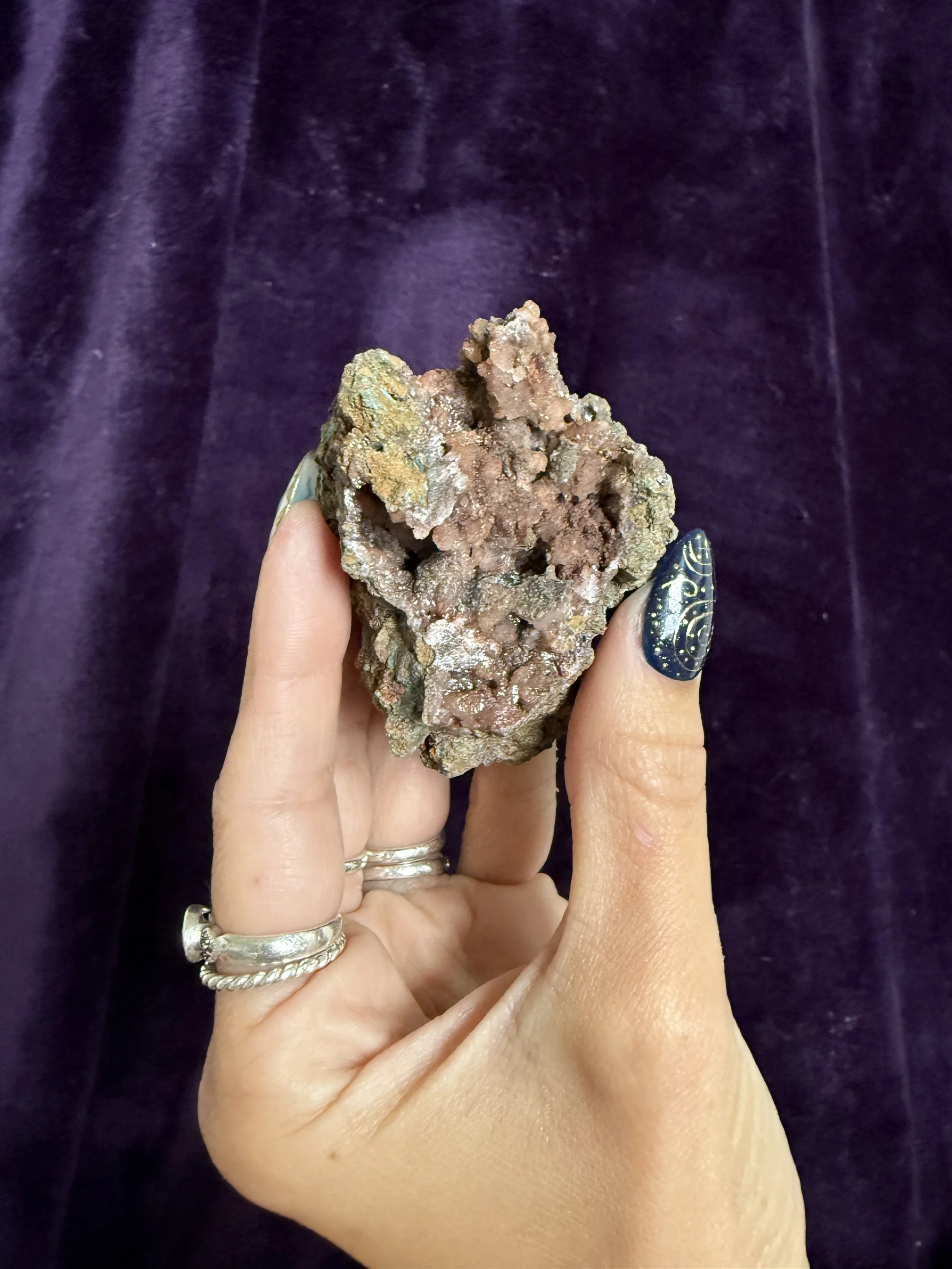 Pink Dogtooth Calcite Cluster