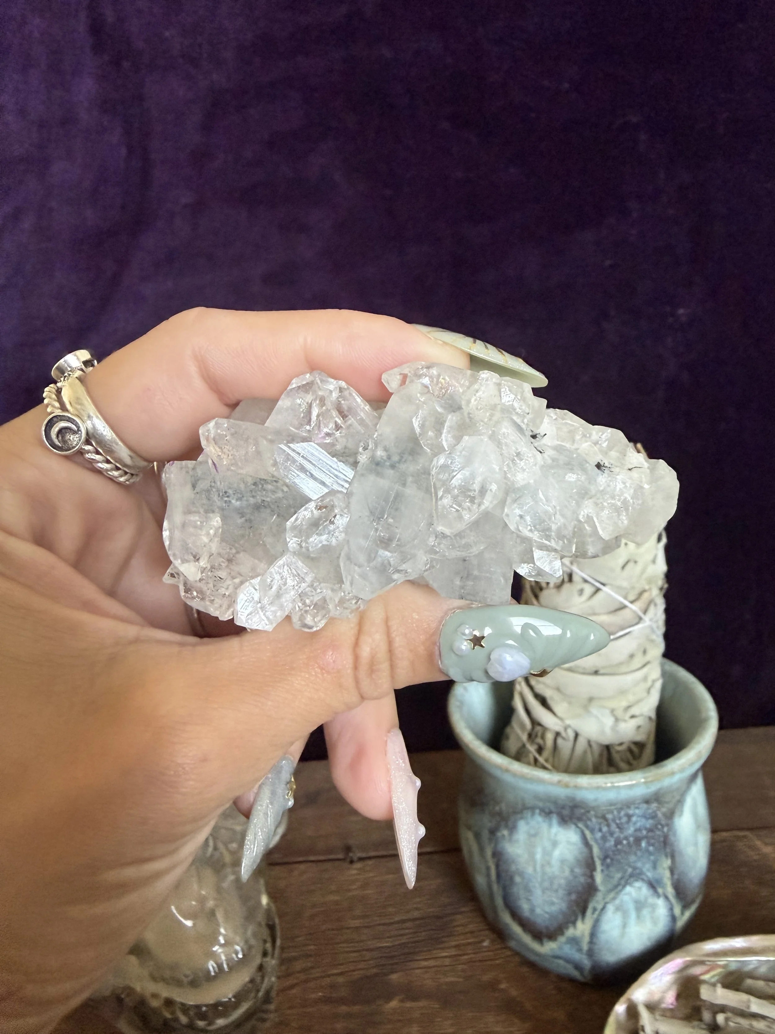 Diamond Apophyllite Cluster