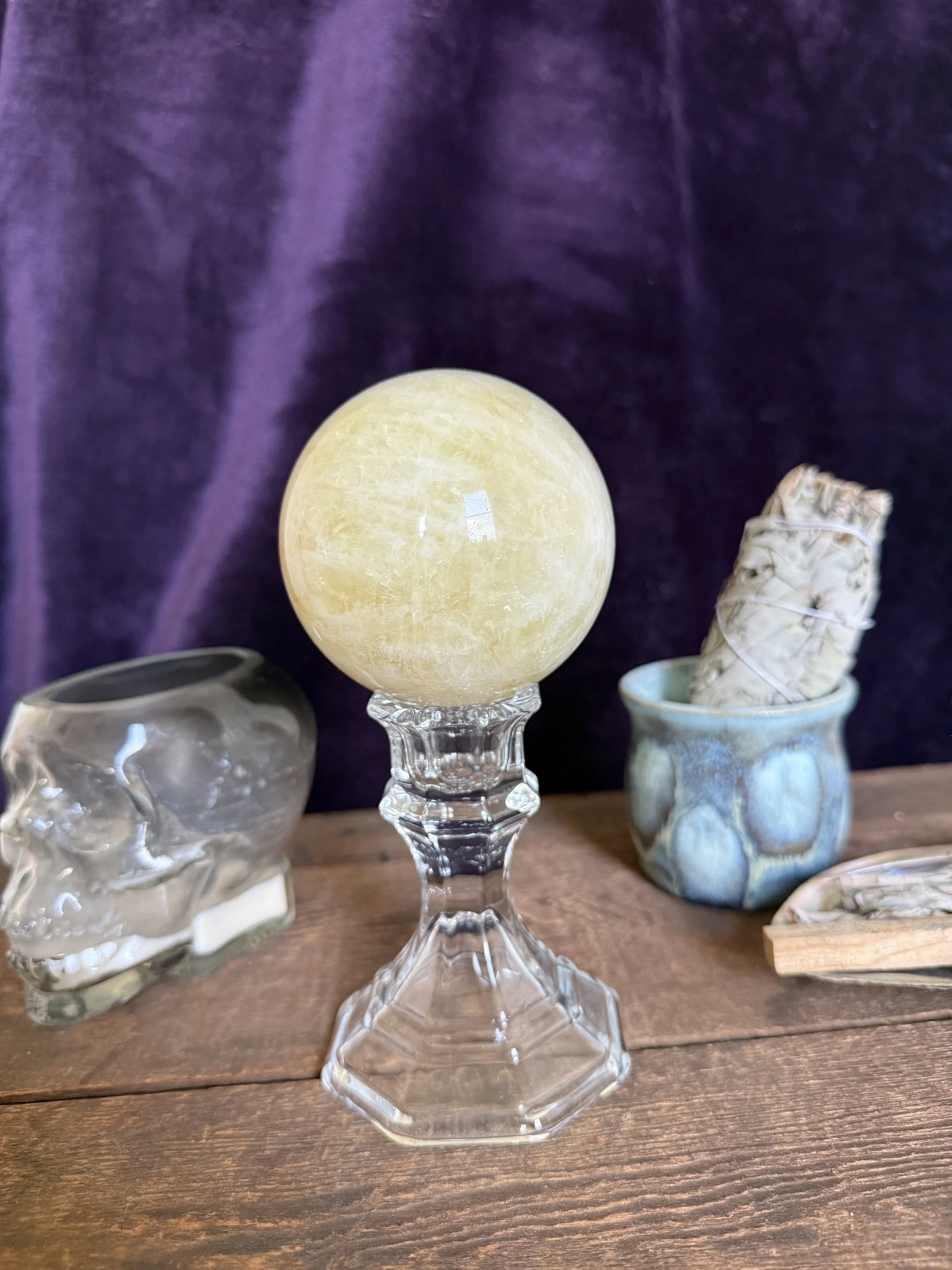 Lemon Quartz Sphere