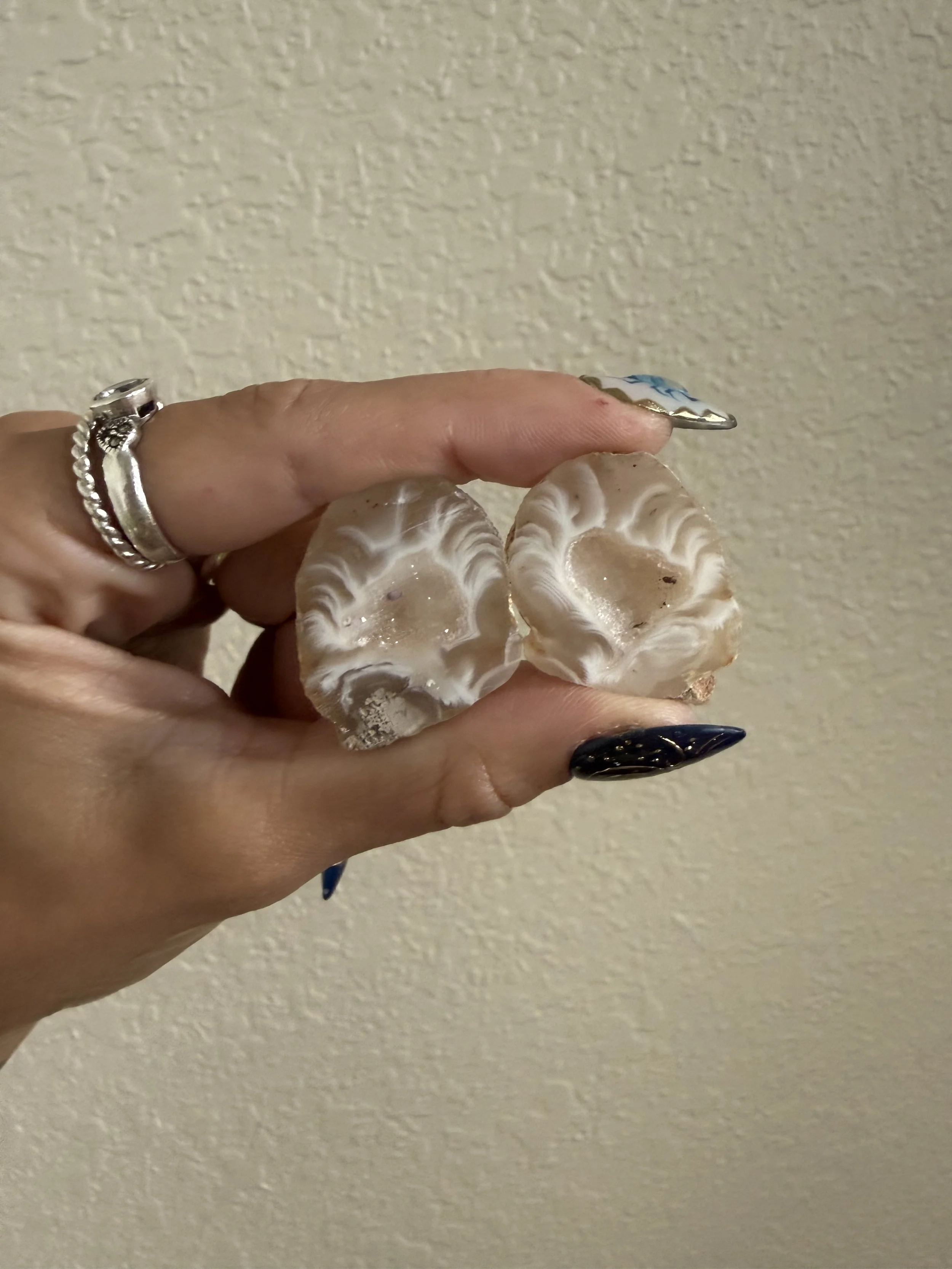 Oco Agate Geode Pair B