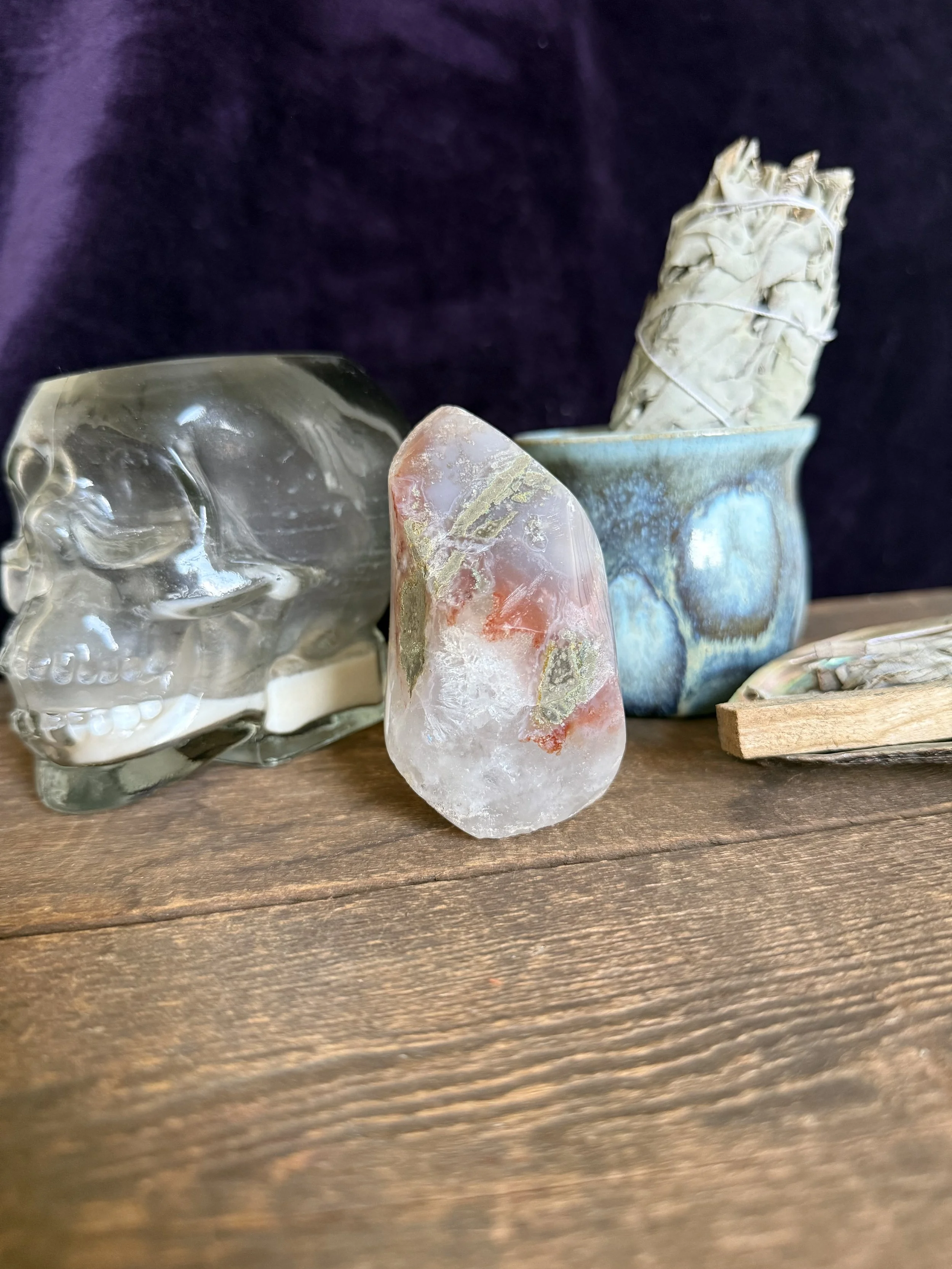 Hematoid Quartz Flame