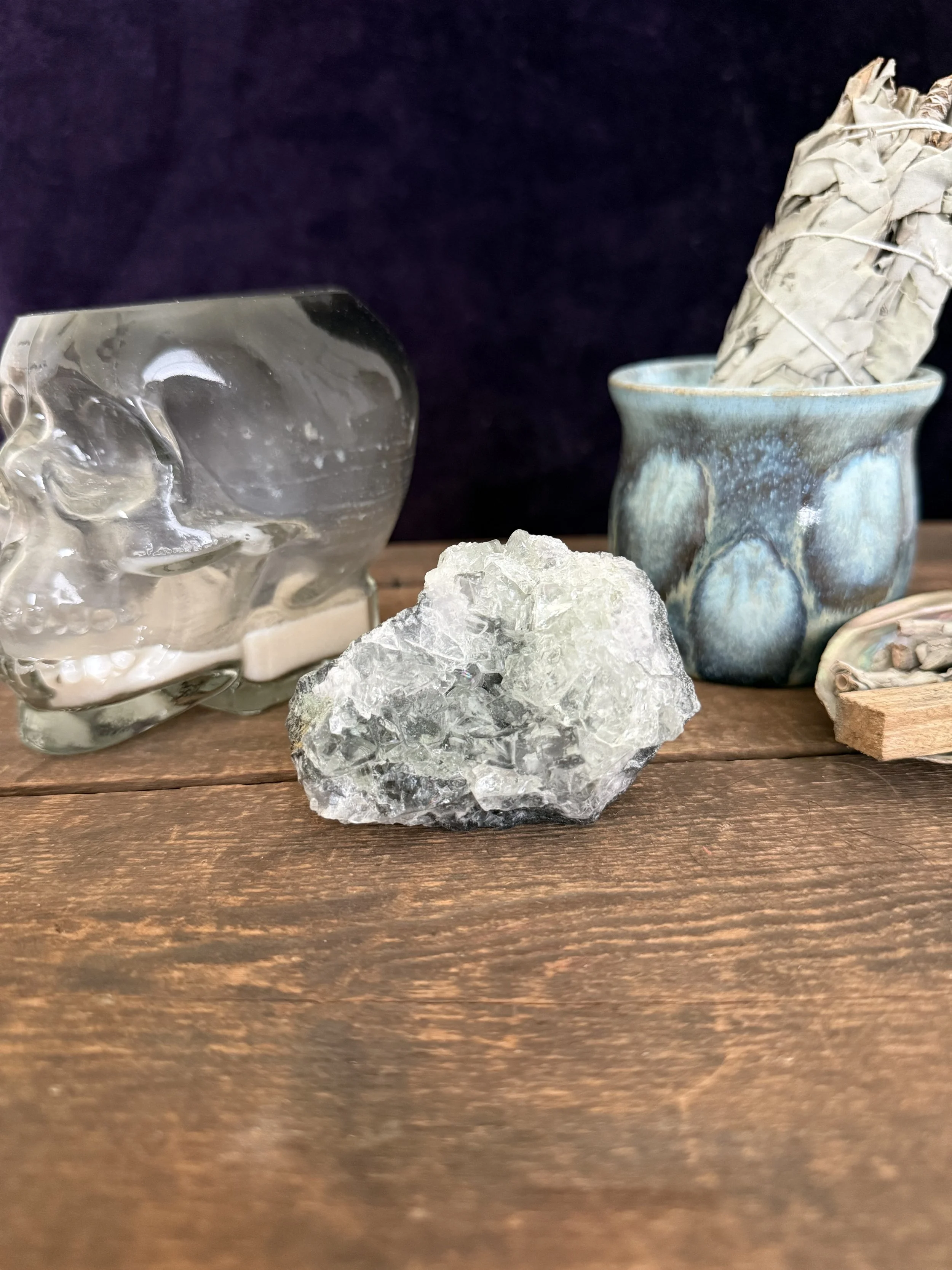 Chinese Fluorite Cluster | UV Reactive