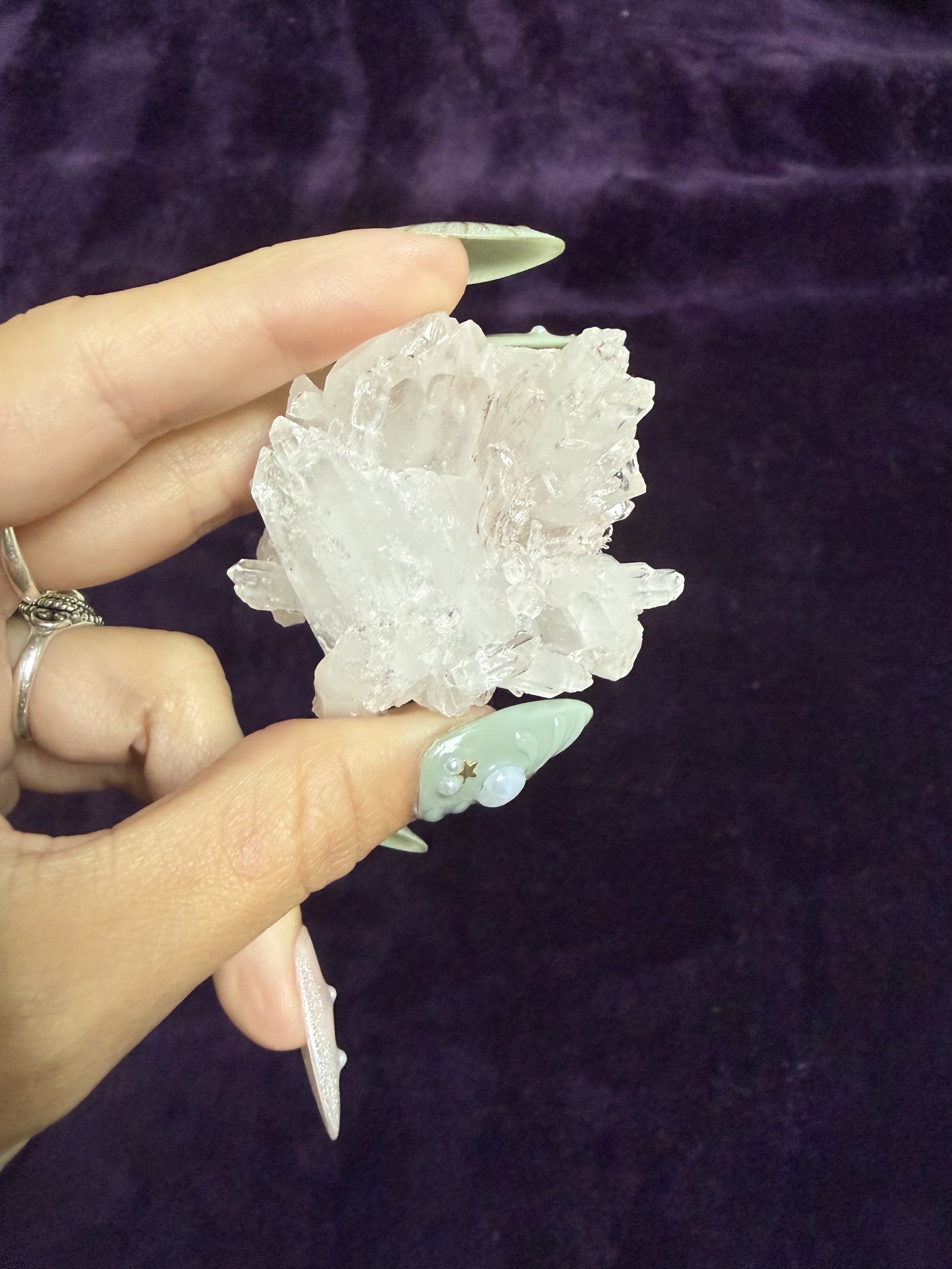 Pink Lemurian Quartz Cluster C