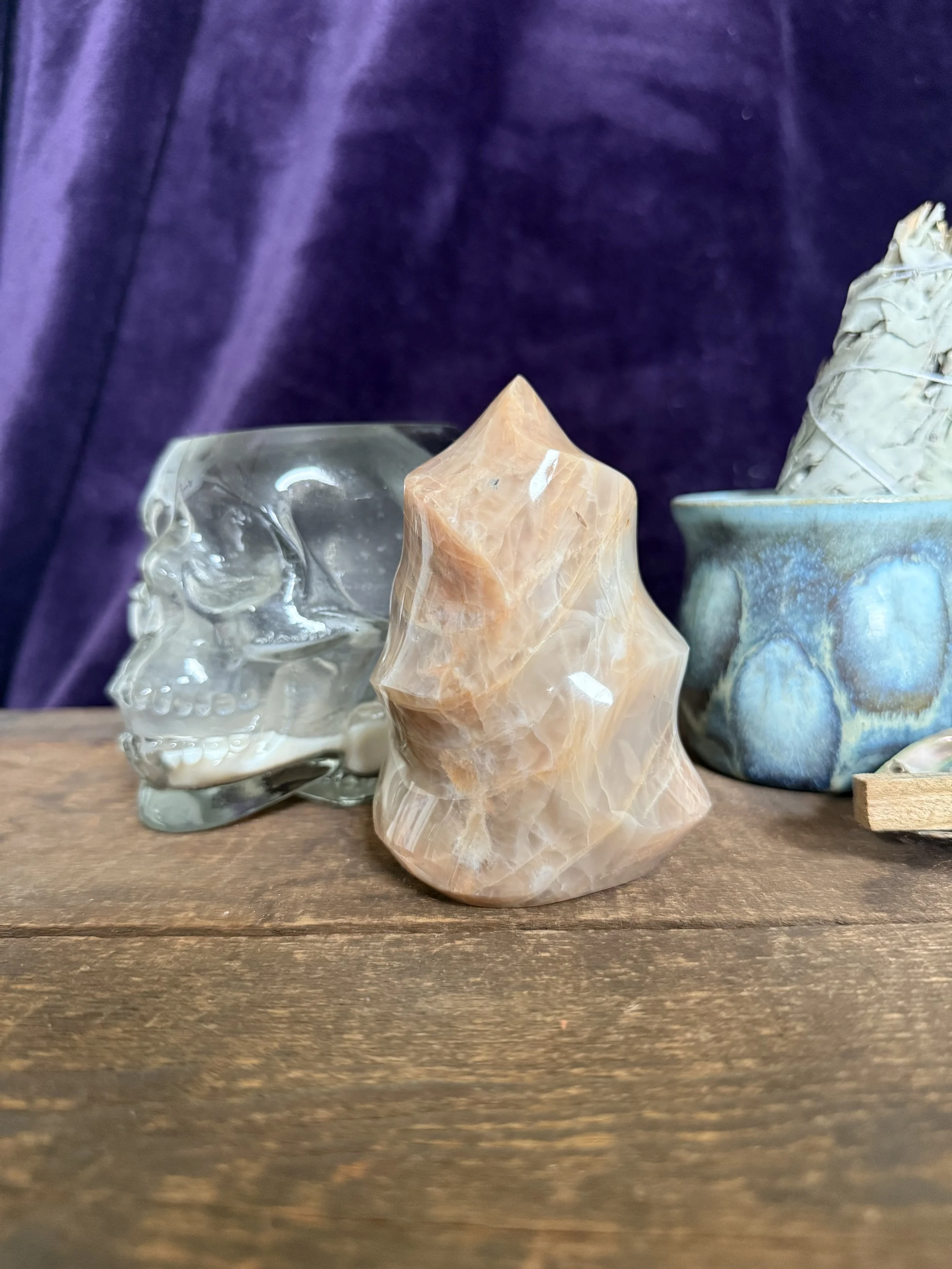 Peach Moonstone Flame