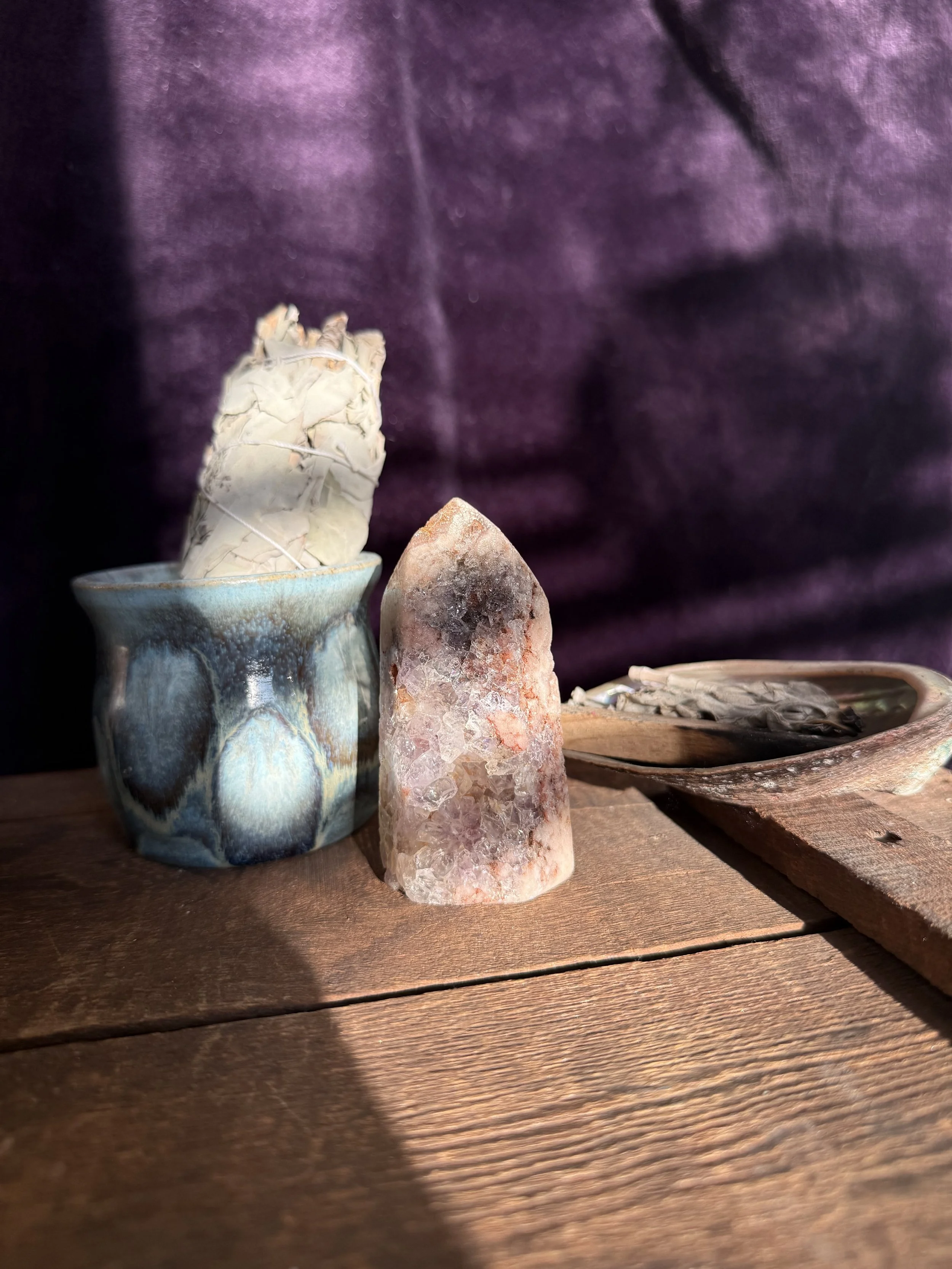 Pink Amethyst Druzy Tower