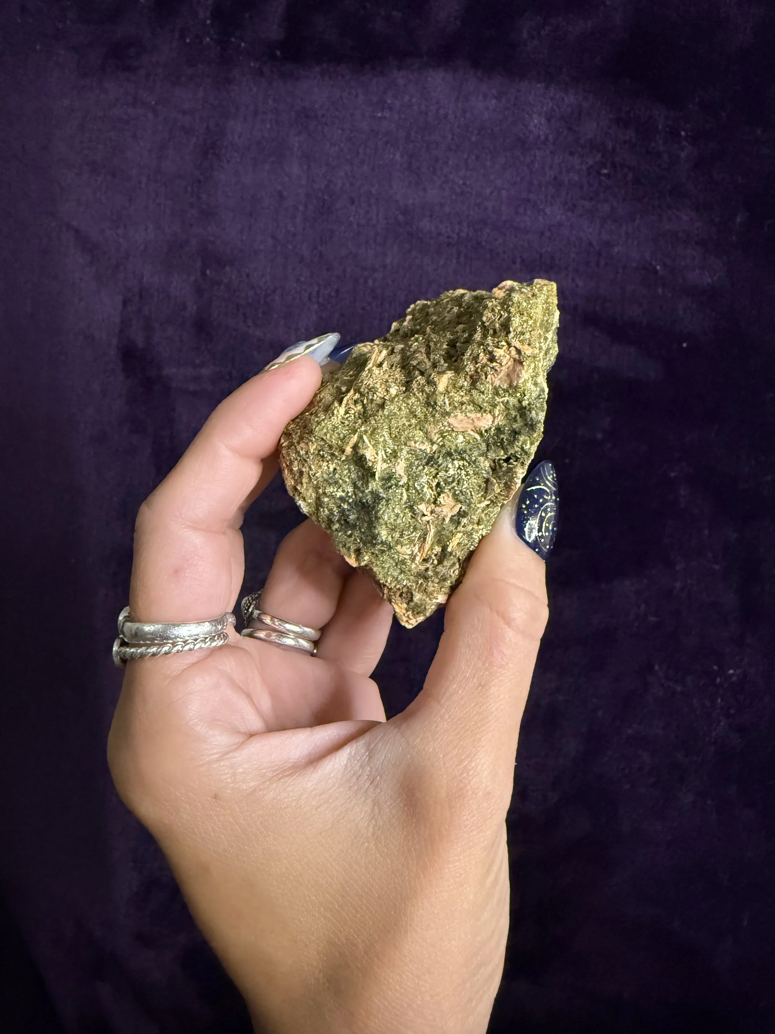Epidote on Matrix Specimen