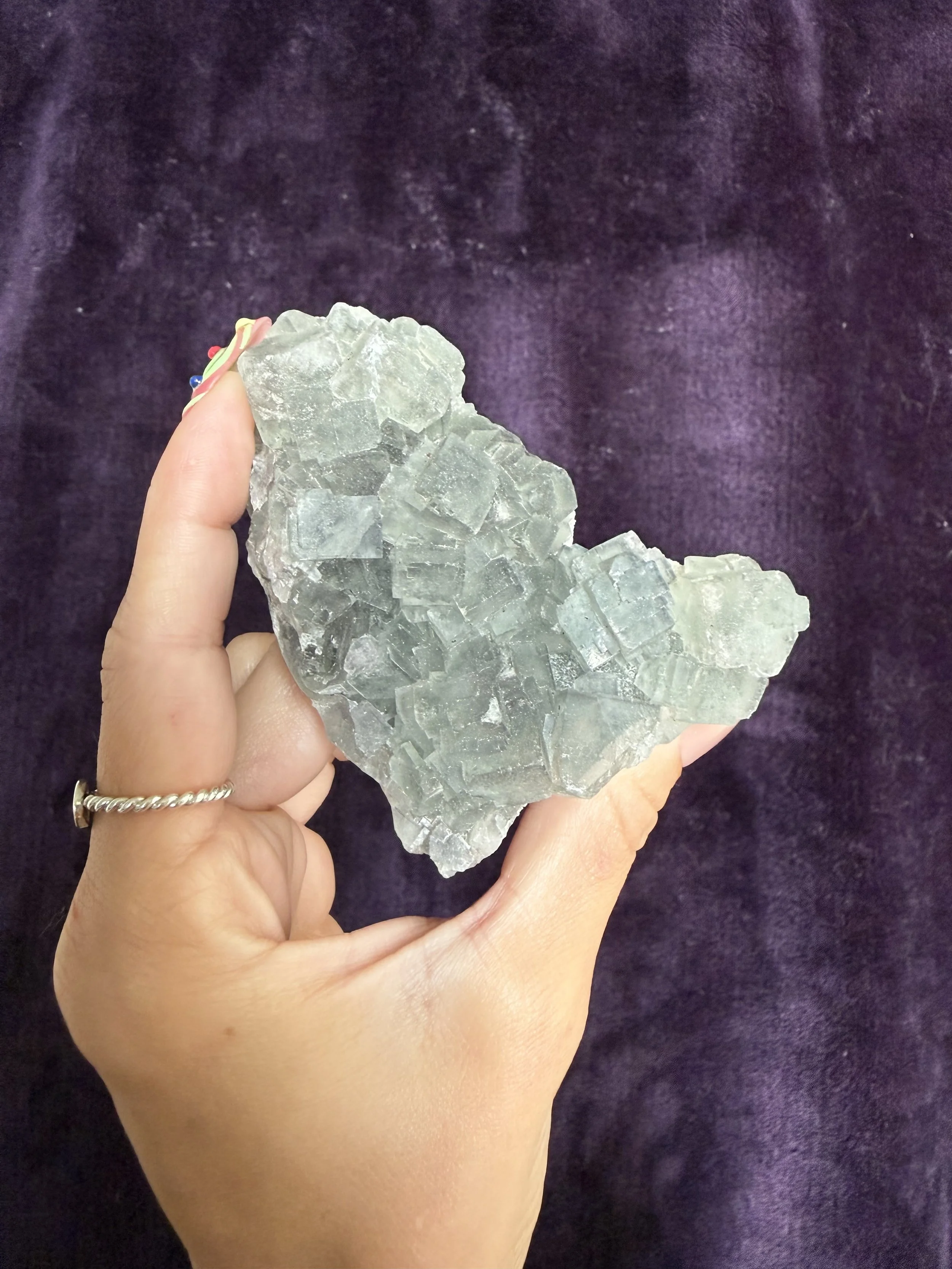Blue Chinese Fluorite Cluster | UV Reactive