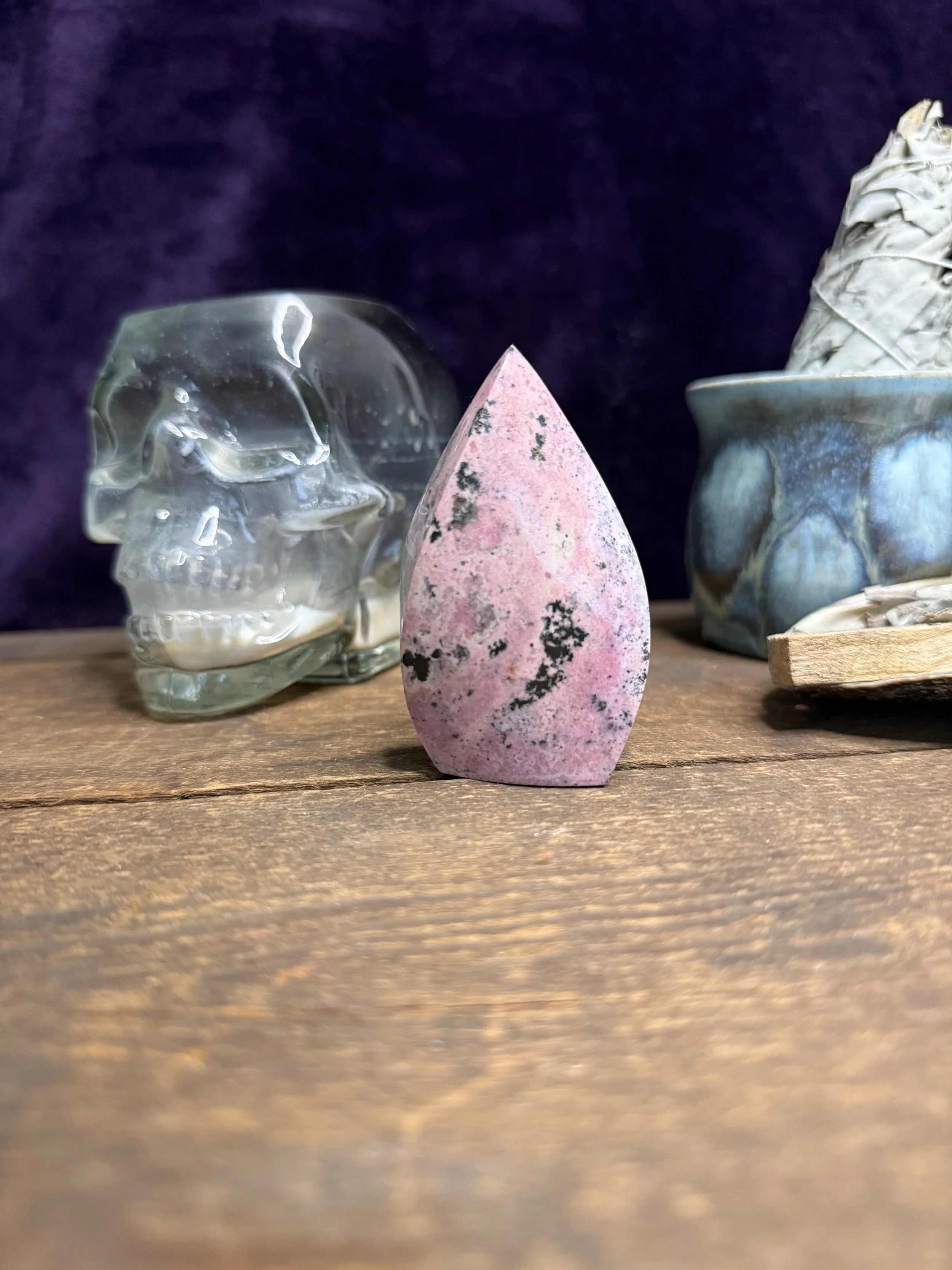 Peruvian Rhodonite Flame