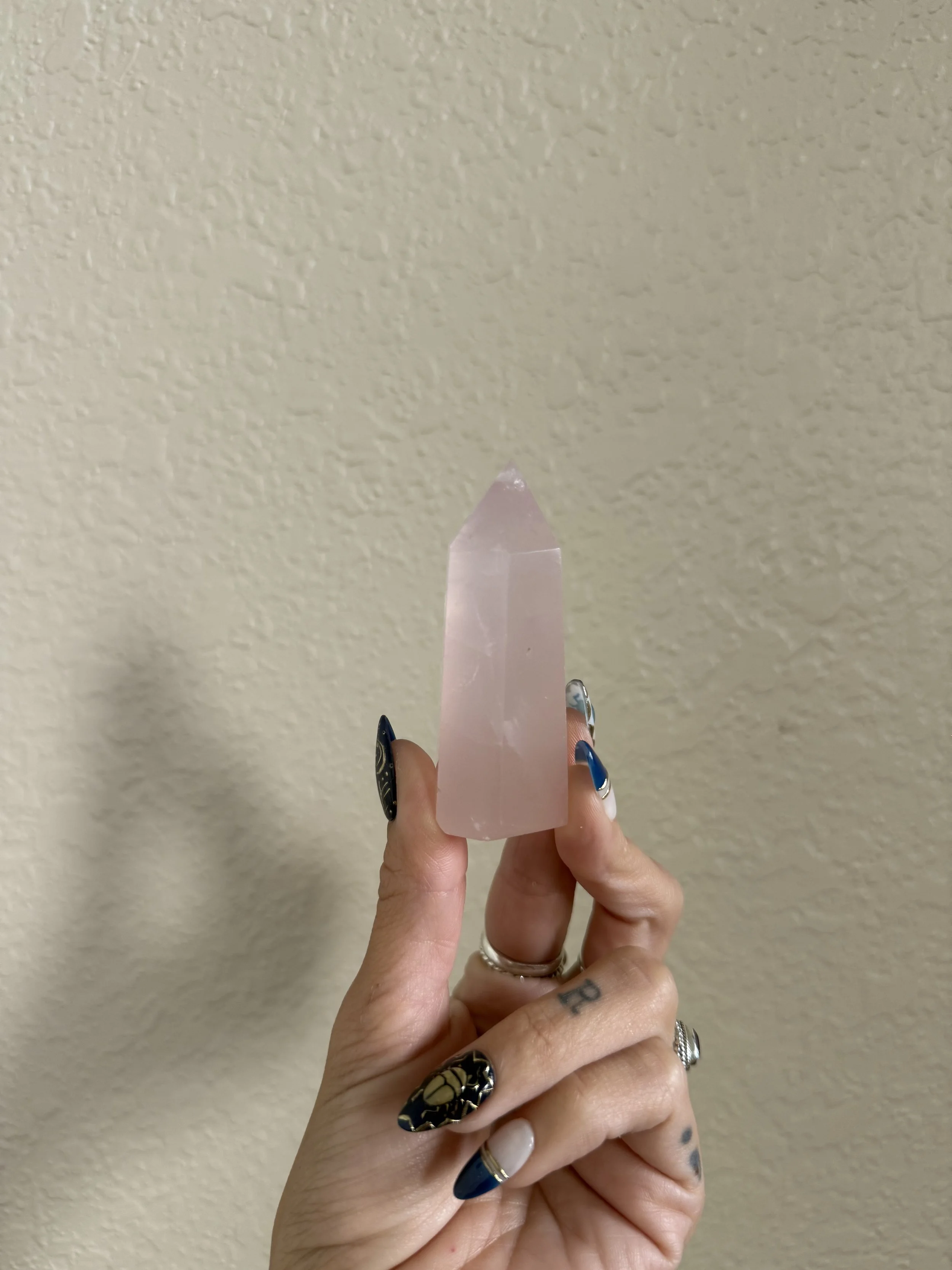 Gemmy Rose Quartz Tower
