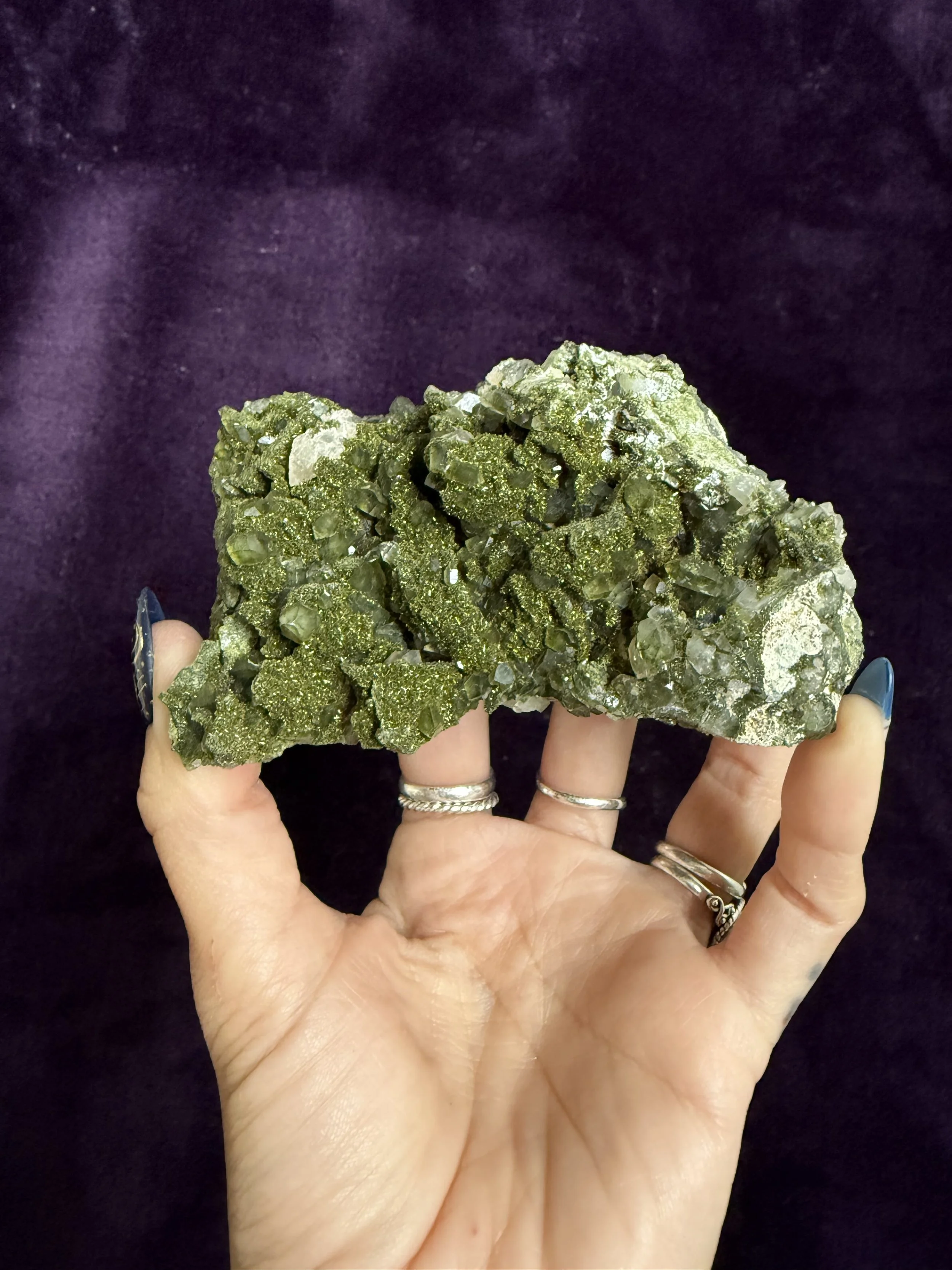 Epidote & Quartz Cluster