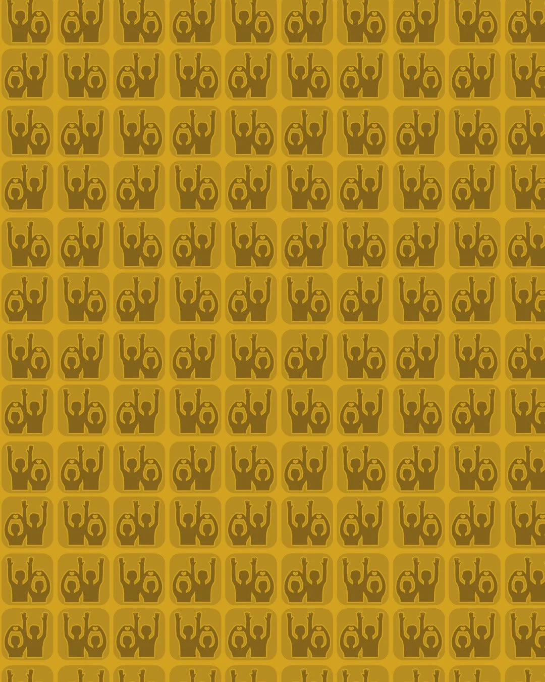 Heart Hands Mustard