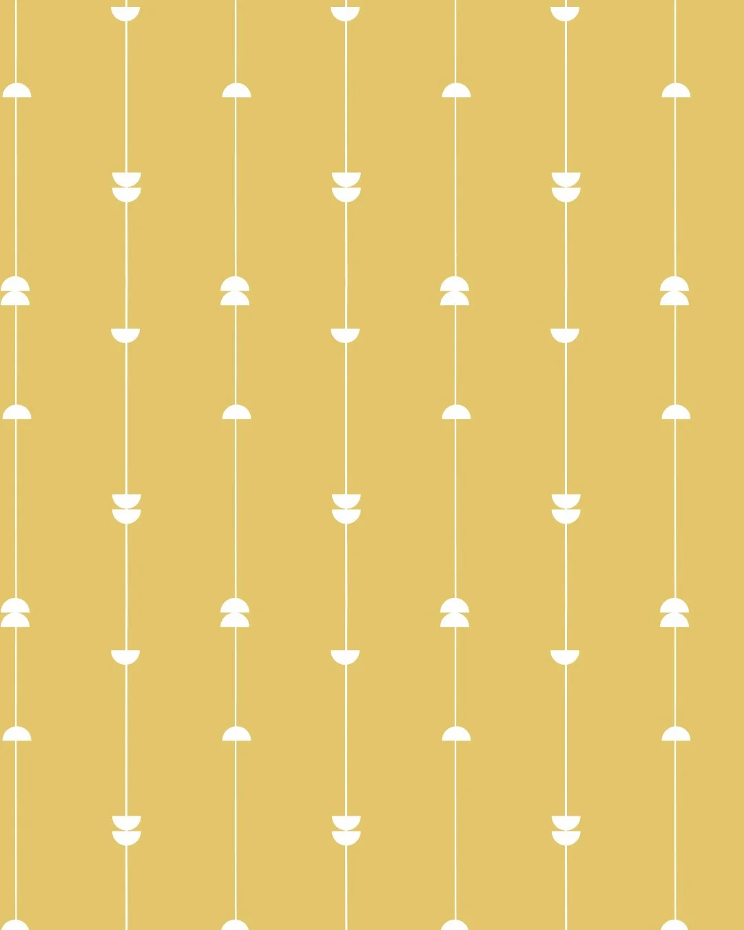 Ticking Stripe With Interest Mustard and White