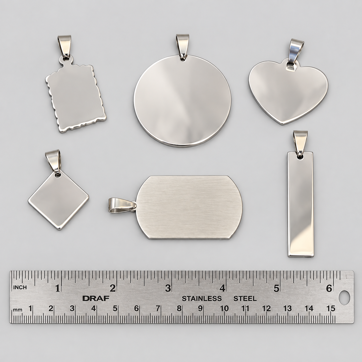 Personalized Stainless-Steel Necklace Charms
