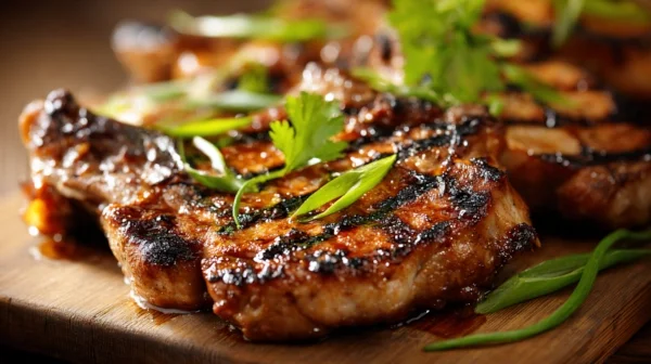 BEACH HOUSE                         GRILLED PORK CHOPS