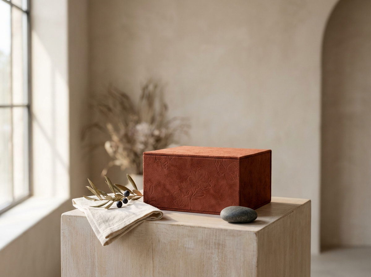 Suede Keepsake Box
