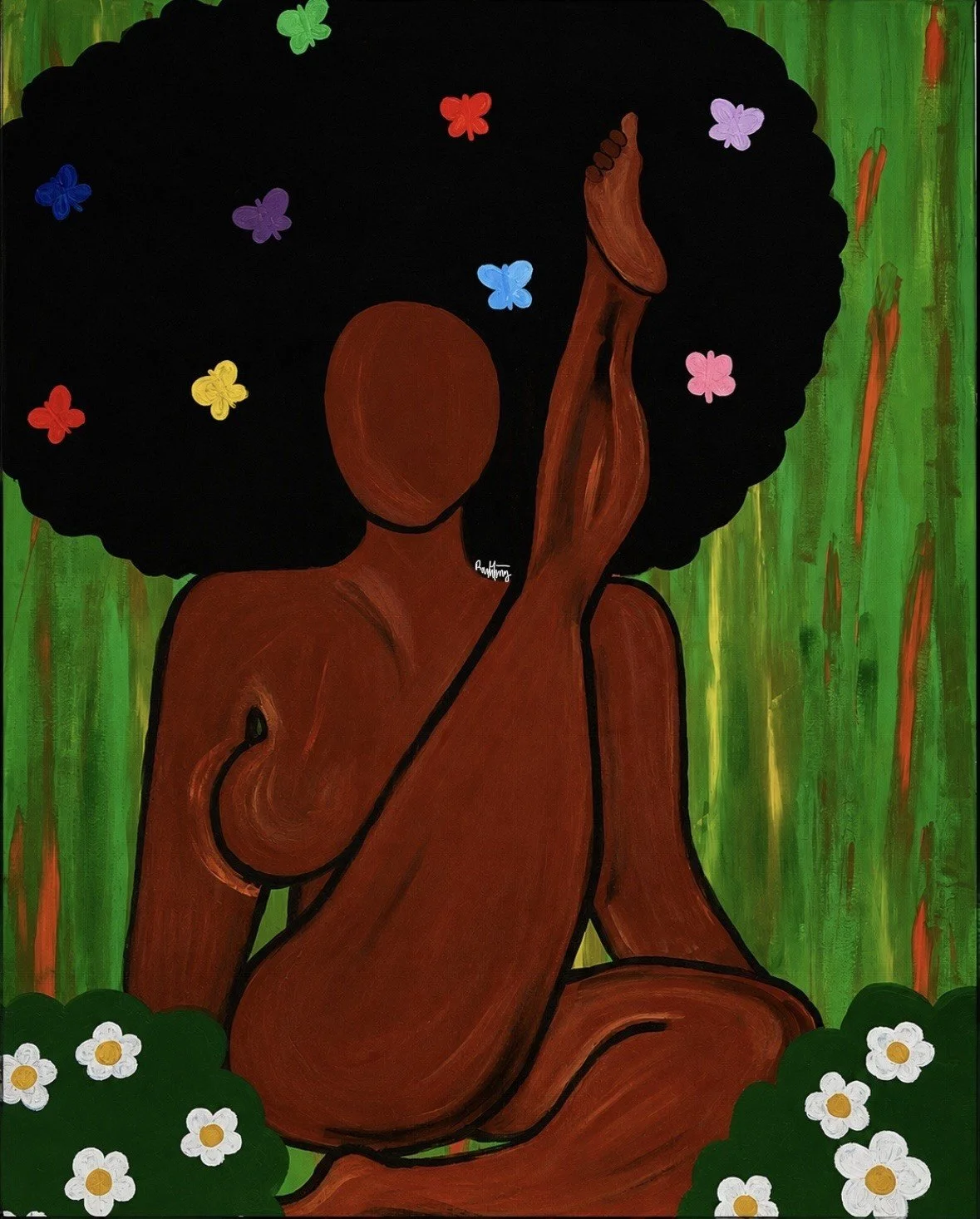 Case File 002 - Indigo Daughter
Acrylic Print
Available on Canvas

She is free in her body. She is grounded in her roots. She is untouched by any social expectation. She exists fully and boldly as herself. 