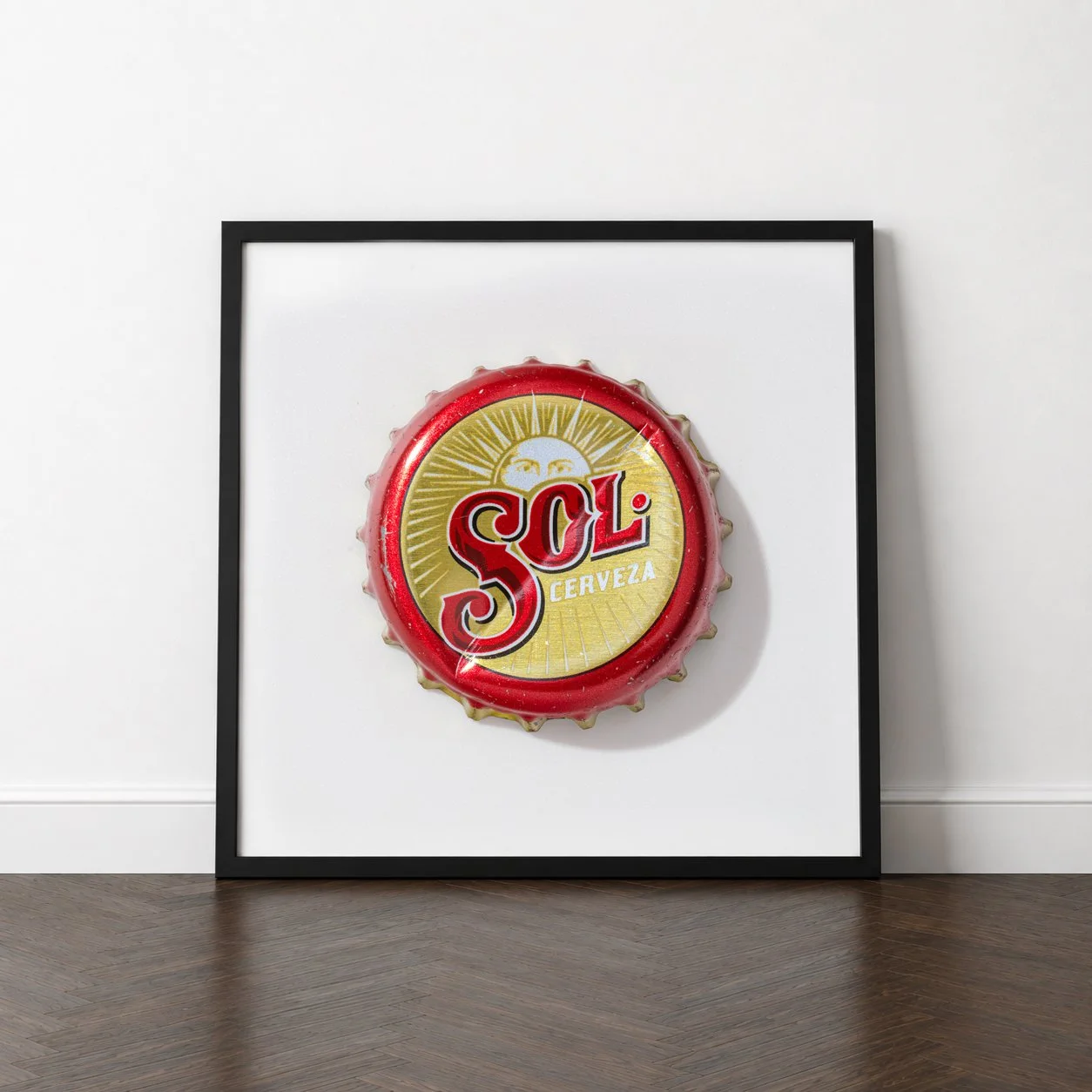 SOL BOTTLE CAP 20" x 20" PRINT