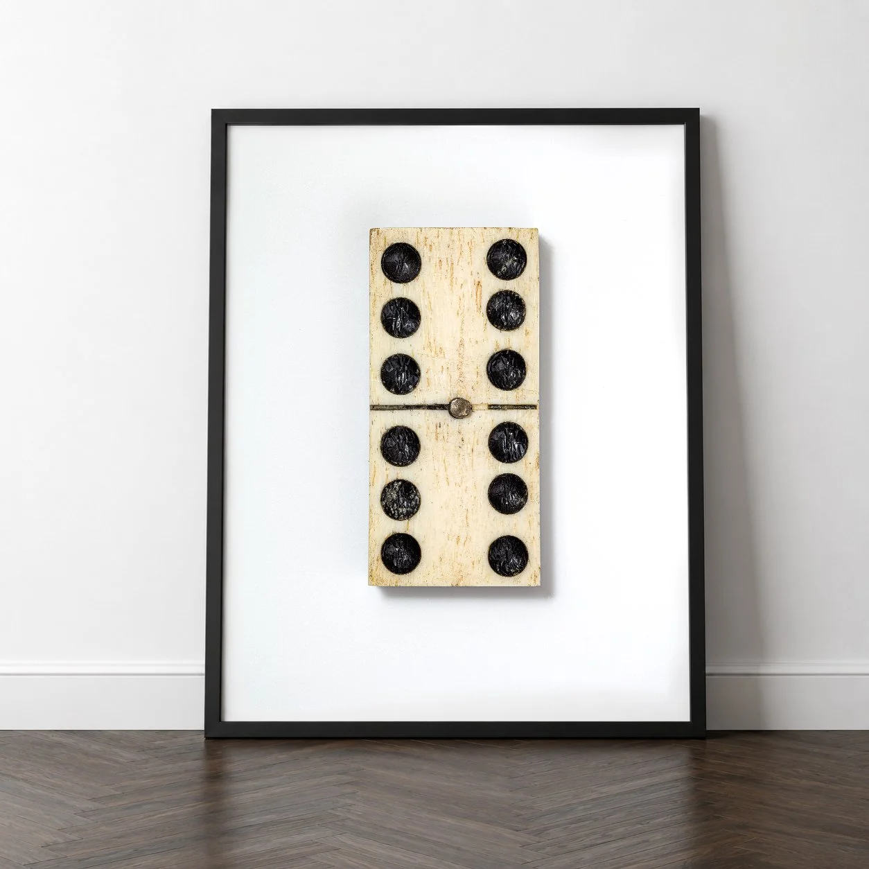 VINTAGE DOMINO DOUBLE 6 24" X 30" PRINT