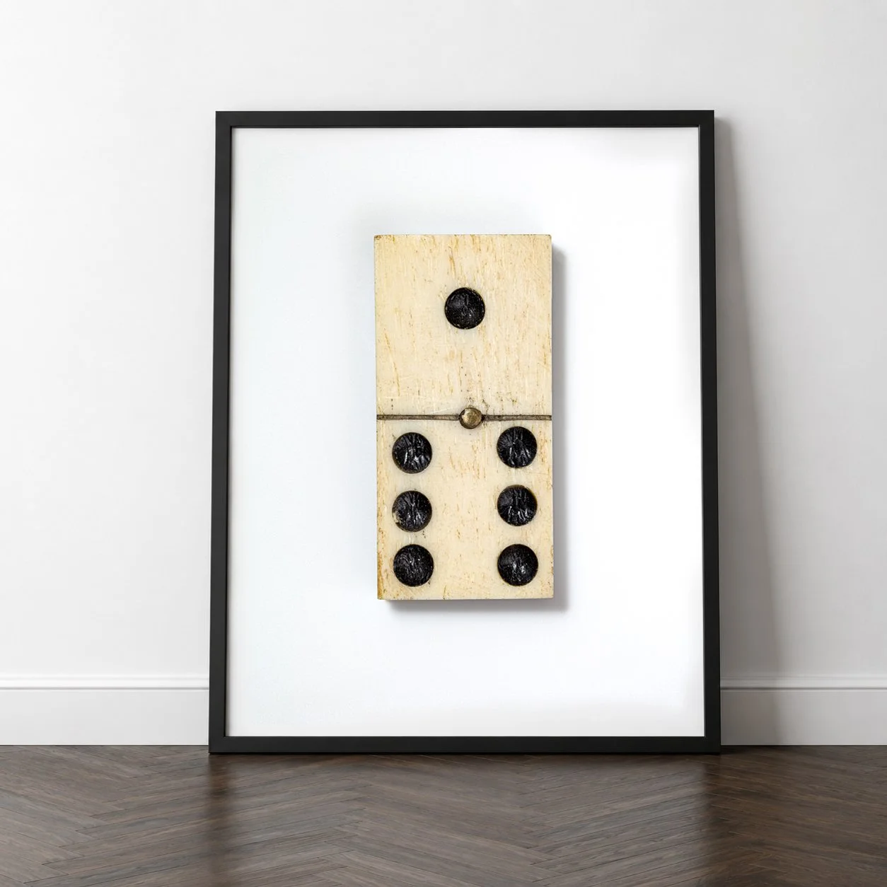 VINTAGE DOMINO 6 & 1 24" X 30" PRINT