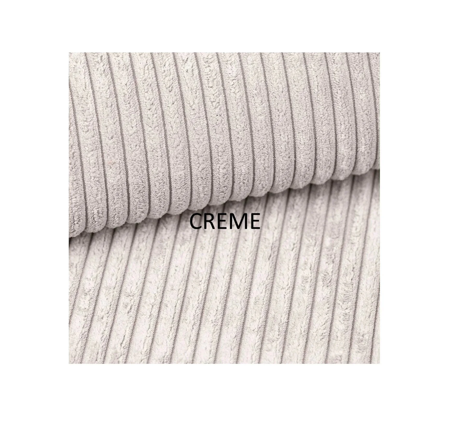Velvetinis audinys POSO 100, spalva Creme