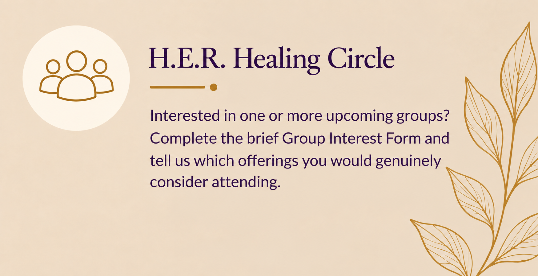 H.E.R. Healing Circle