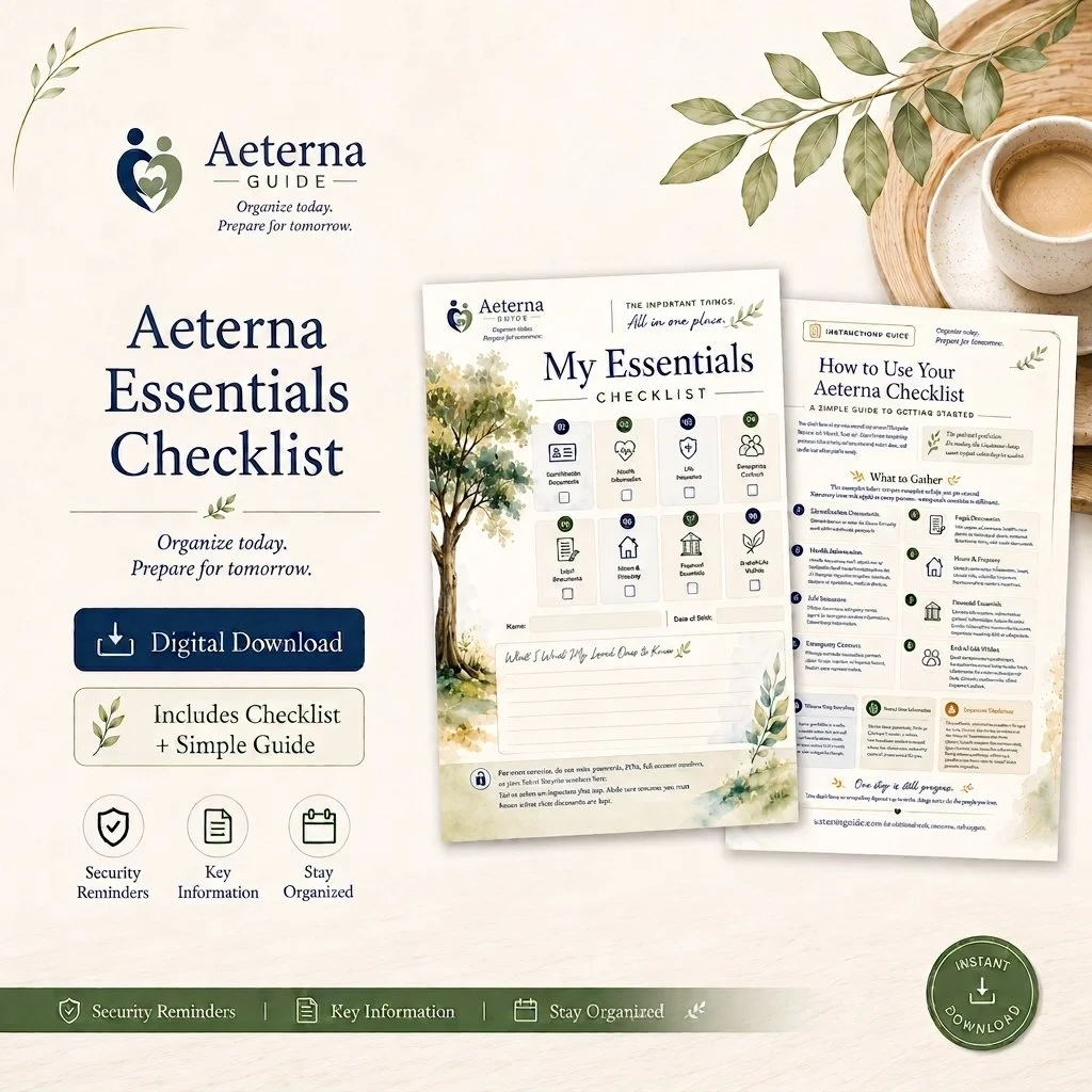 Aeterna Essentials Checklist