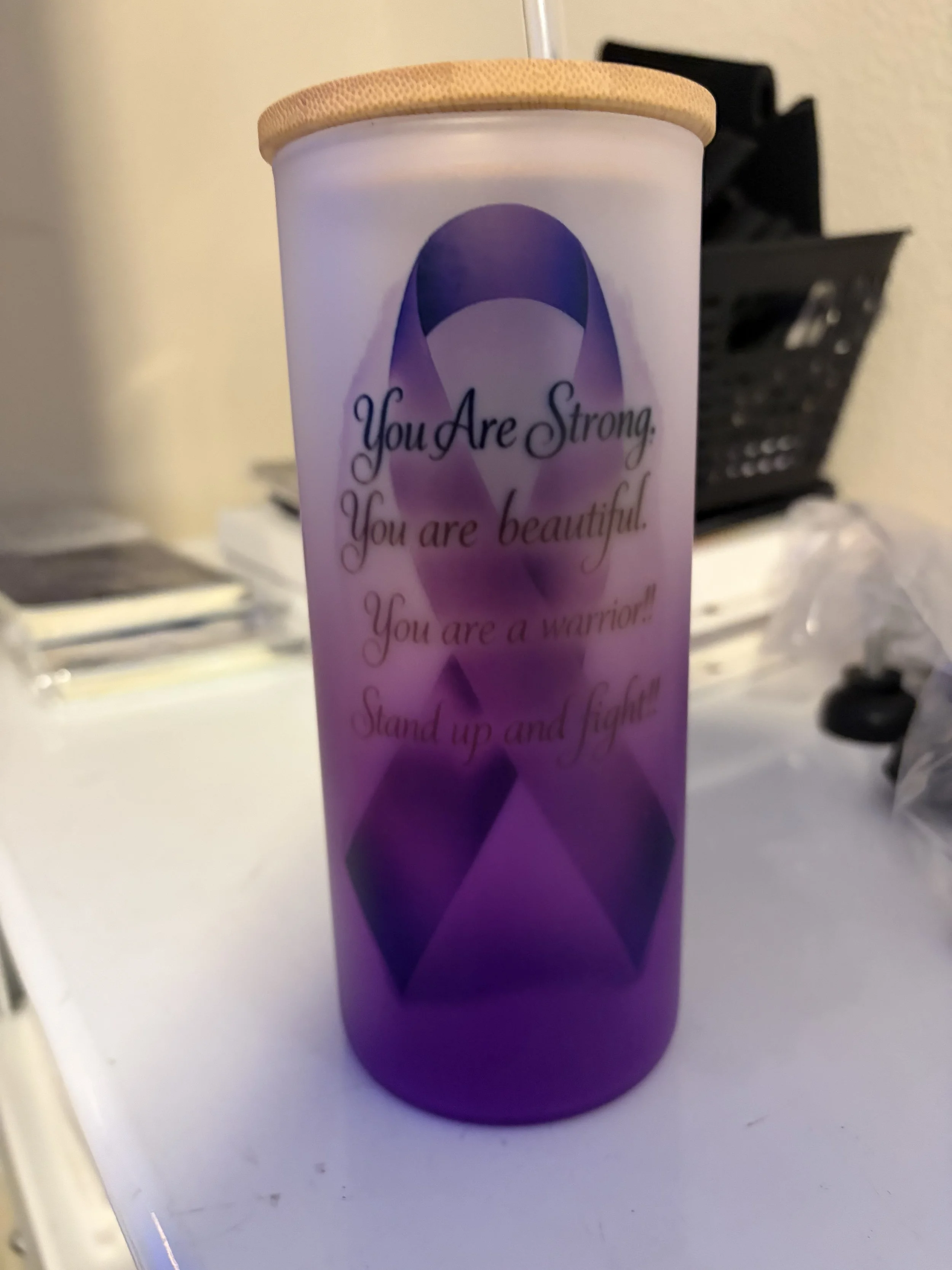 Strength Of Lupus Frosted Tumbler