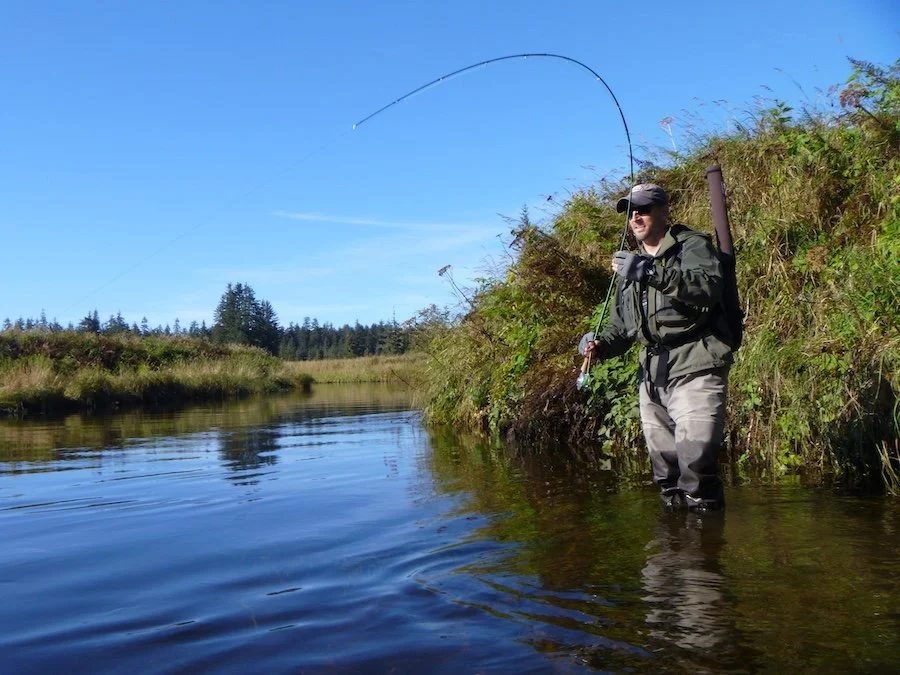 Fighting a Coho on Tawah Creek2.JPG