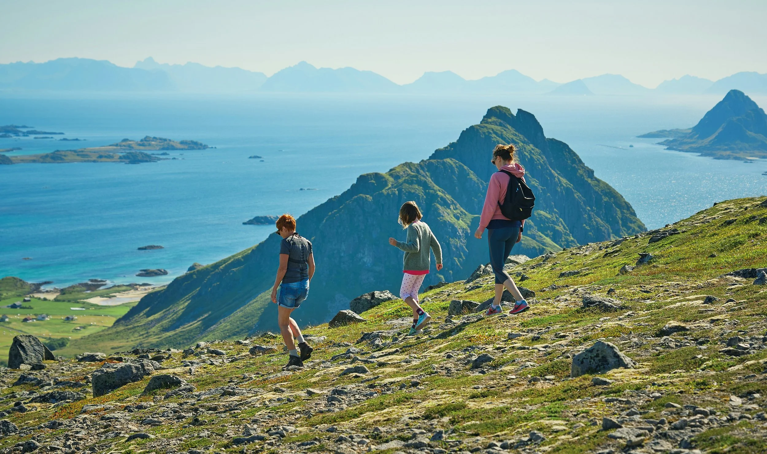 Hiking in Vesteralen, Northern Norway, Arctic getaway at cozy cabin retreat Ringstad Sjohus.