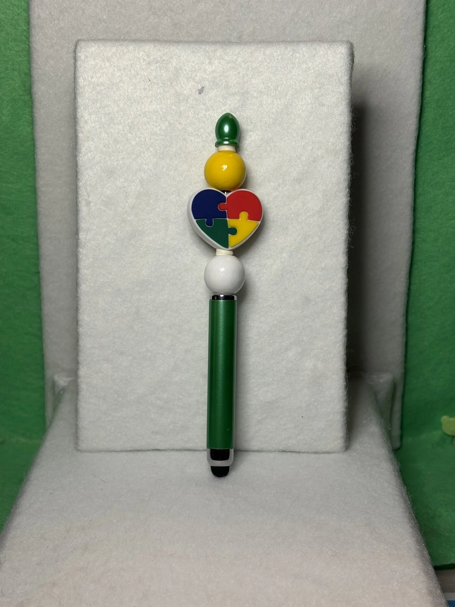Emerald Heart Autism 2-in-1 Stylus Pen