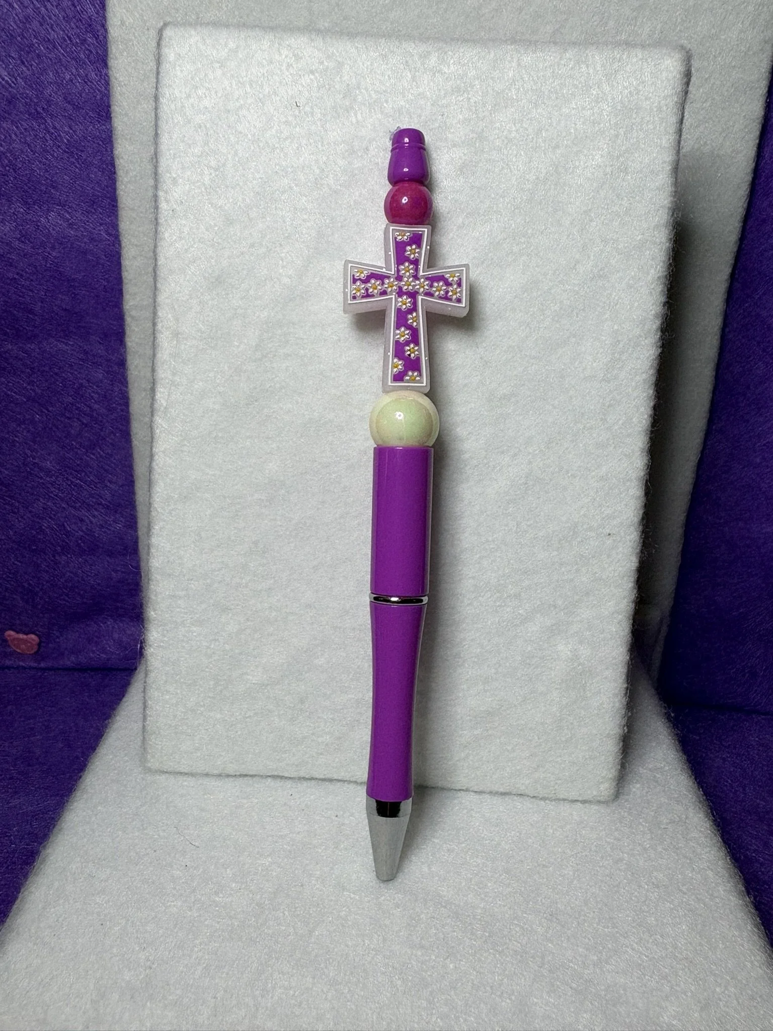 Floral Faith Daisy Cross Pen