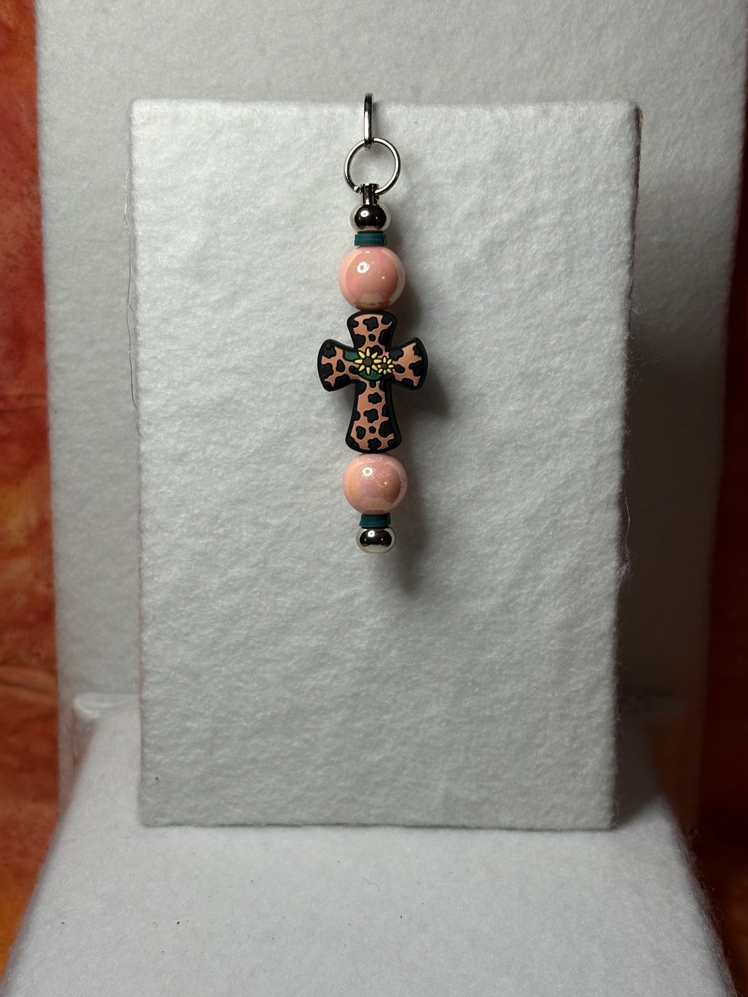 Peach Prairie Cross Bookmark