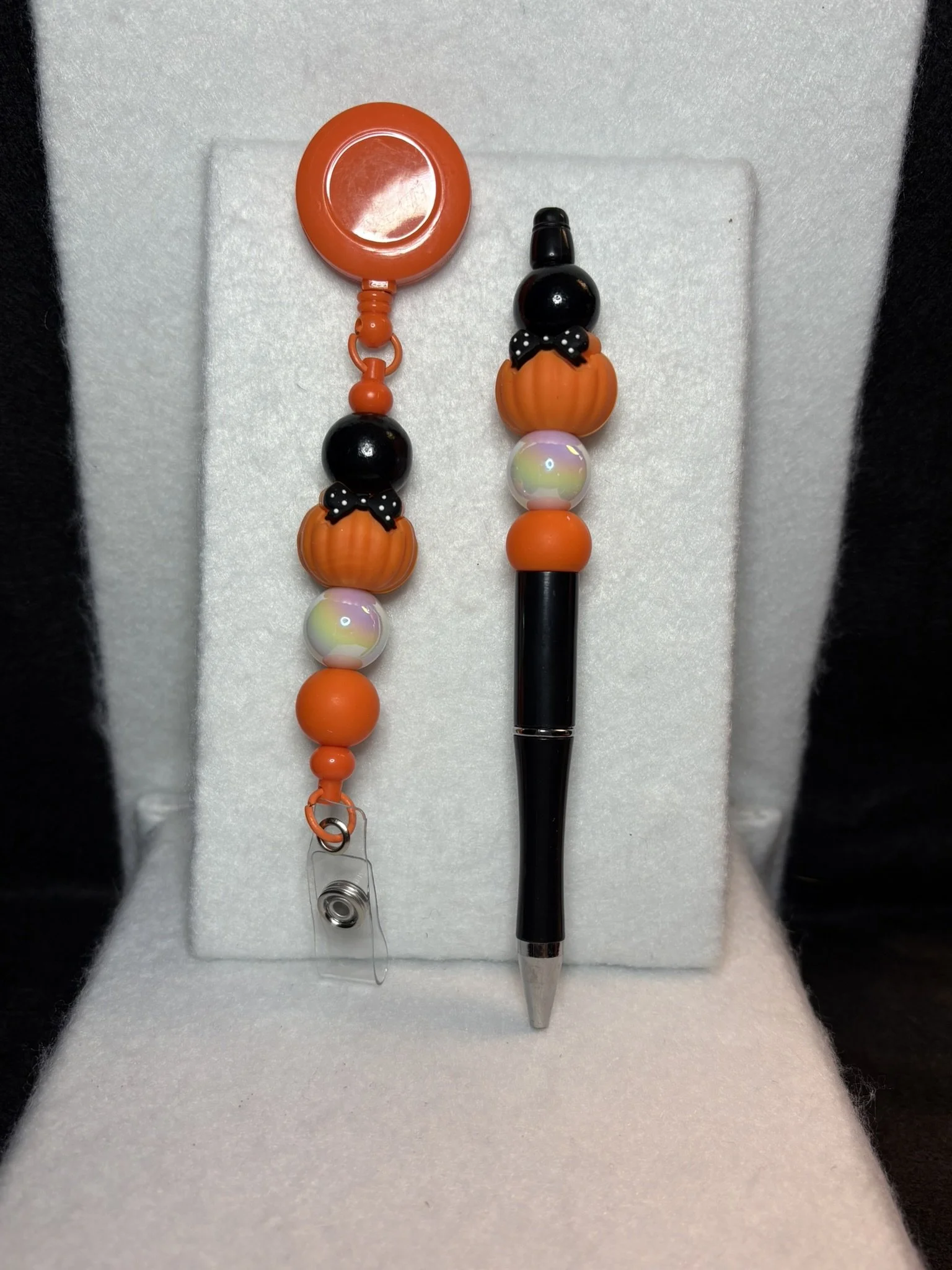 Pumpkin Patch Badge Reel and Pen Set