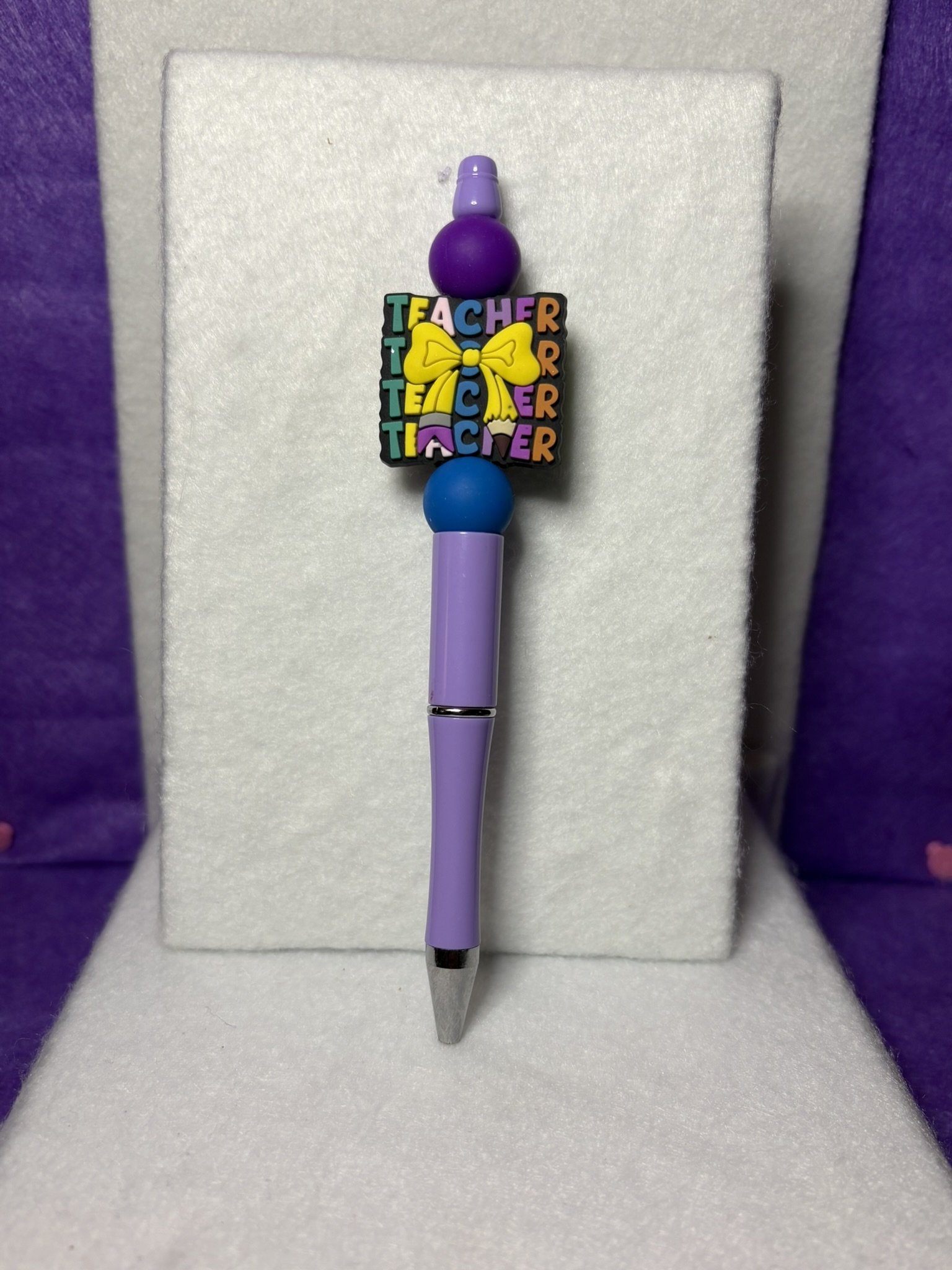 Violet & Vibrant Bow Pen
