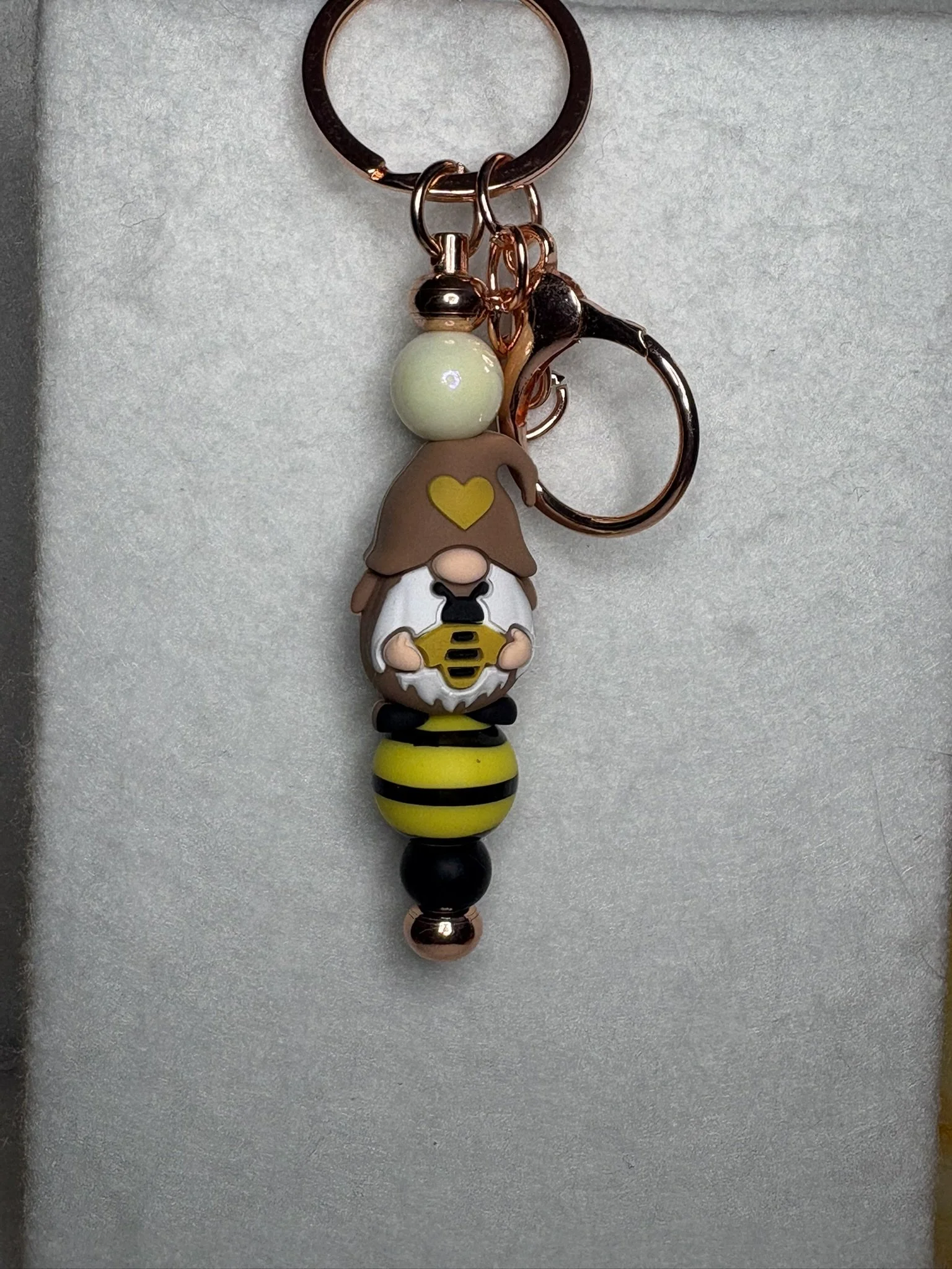 Bee-have Yourself Keychain